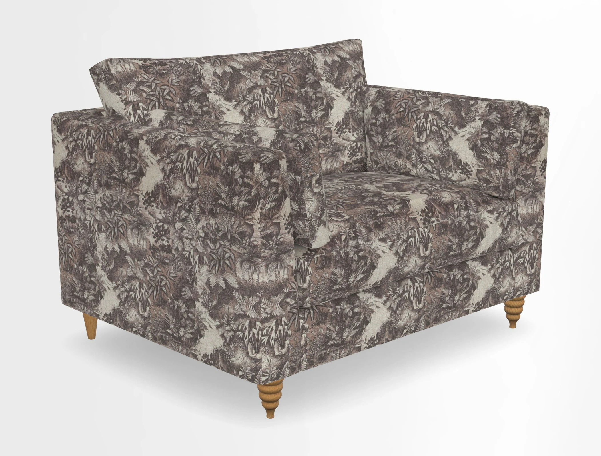 Saltdean snuggler in Linwood Tango Velvet Rosewood