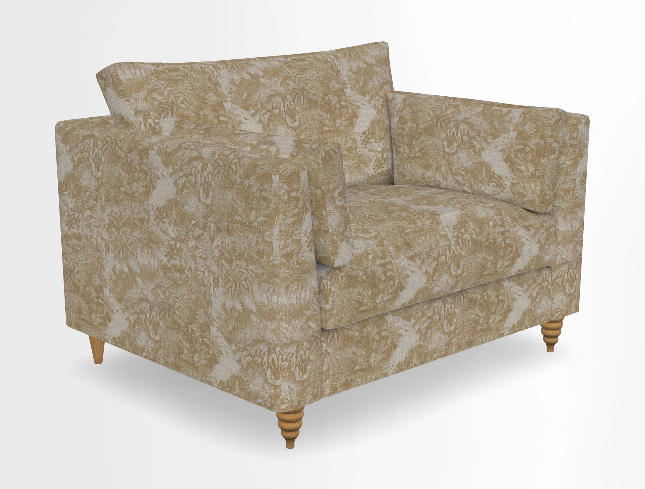 Saltdean snuggler in Linwood Tango Velvet Rosewood