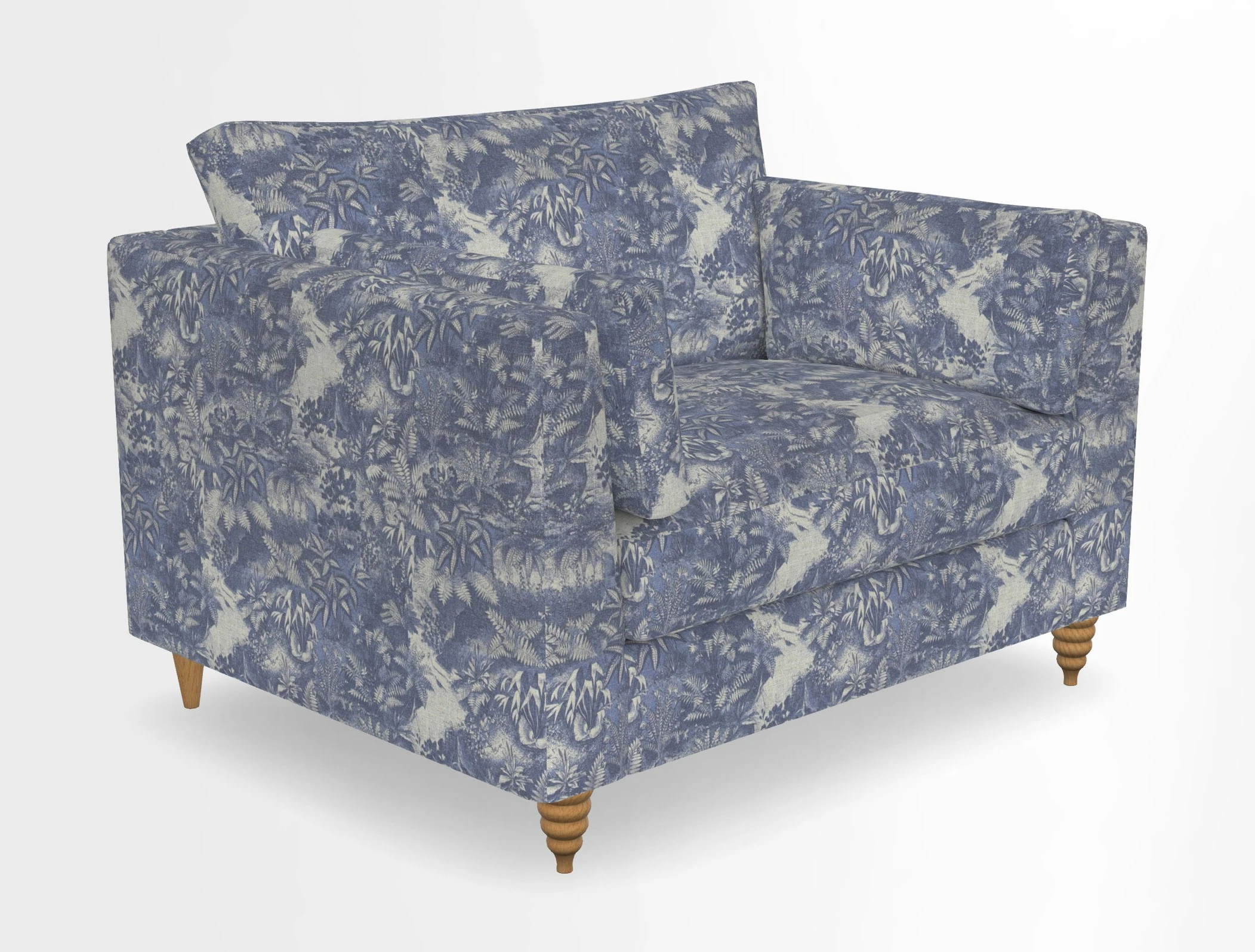 Saltdean snuggler in Linwood Tango Velvet Rosewood