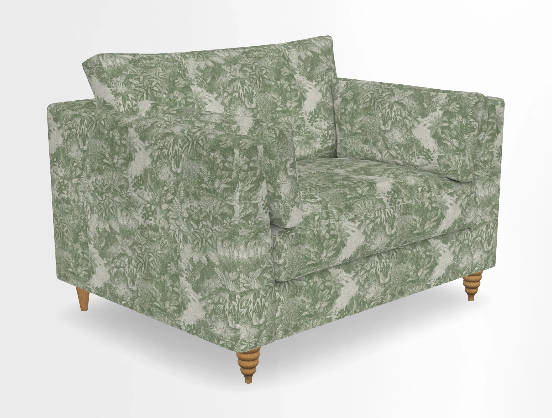 Saltdean snuggler in Linwood Tango Velvet Rosewood