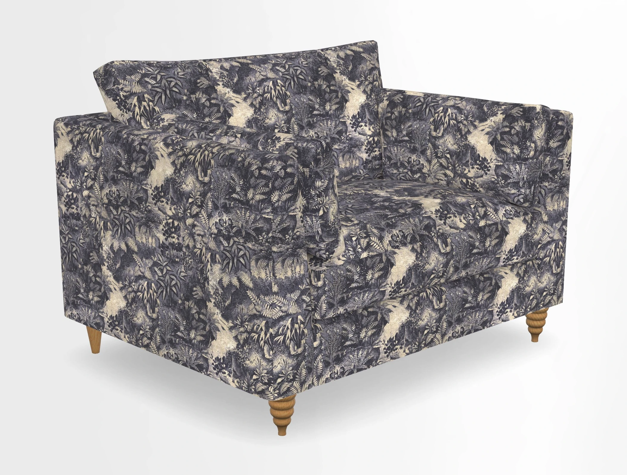 Saltdean snuggler in Linwood Tango Velvet Rosewood