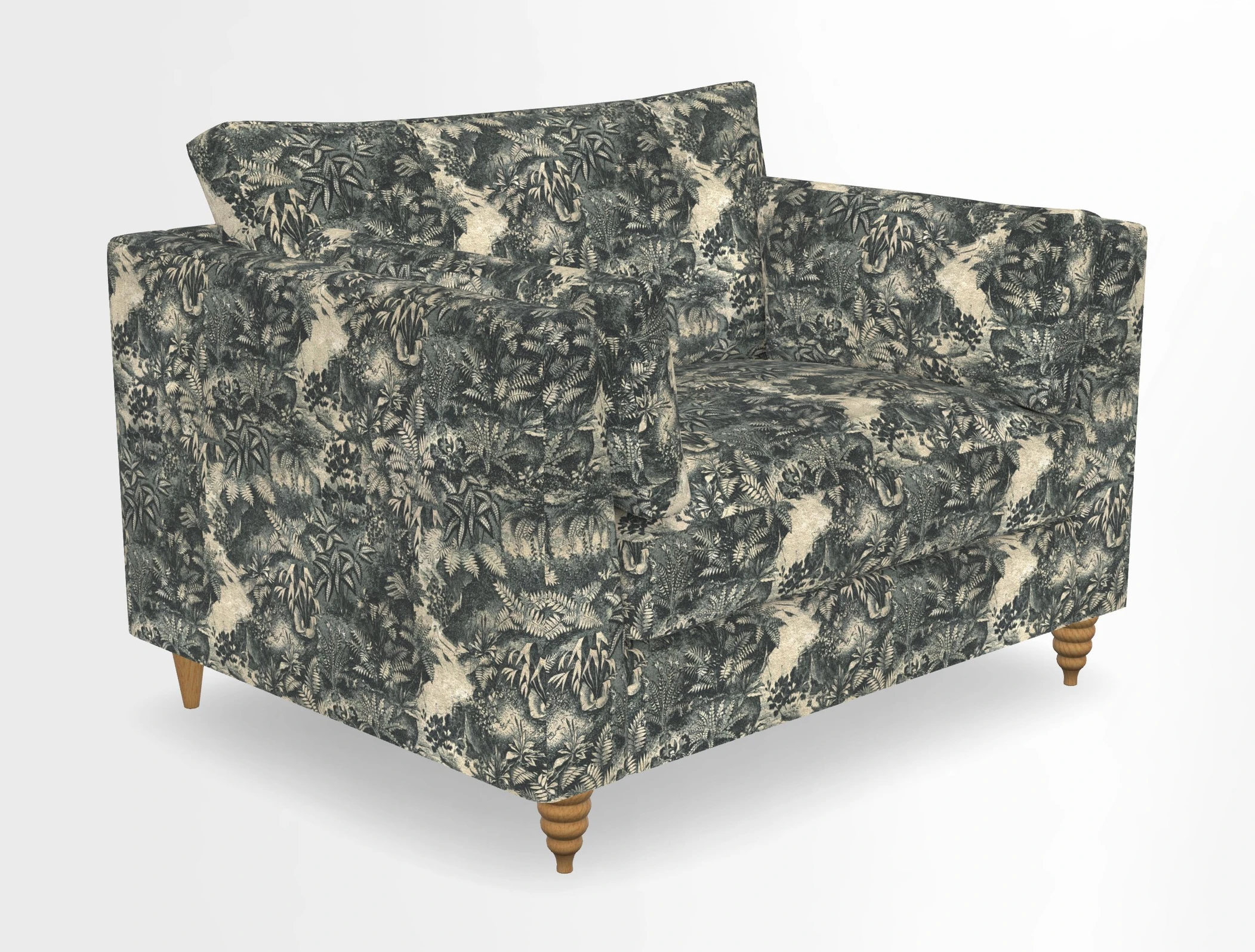 Saltdean snuggler in Linwood Tango Velvet Rosewood
