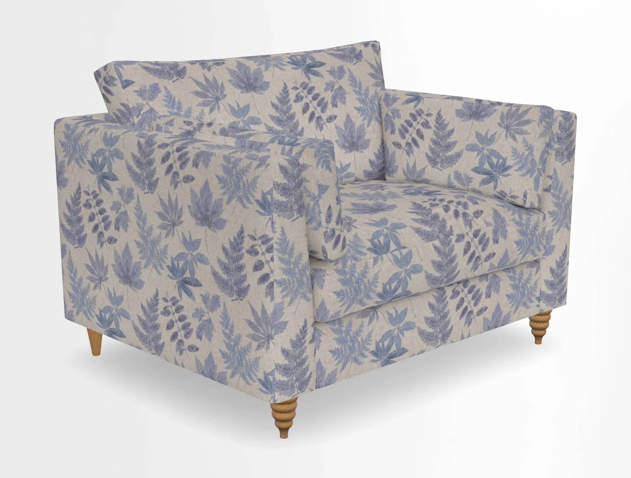 Saltdean snuggler in Linwood Tango Velvet Rosewood