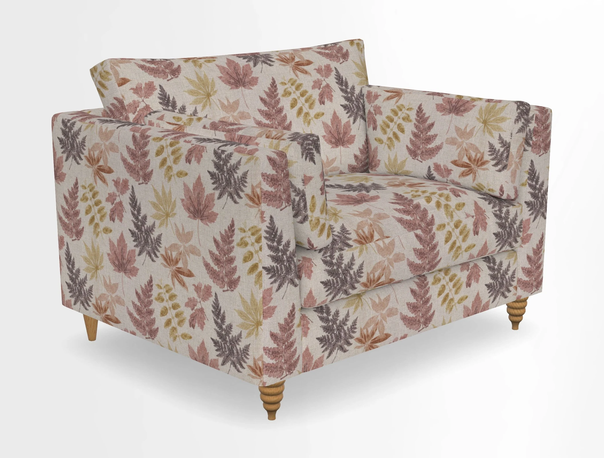 Saltdean snuggler in Linwood Tango Velvet Rosewood