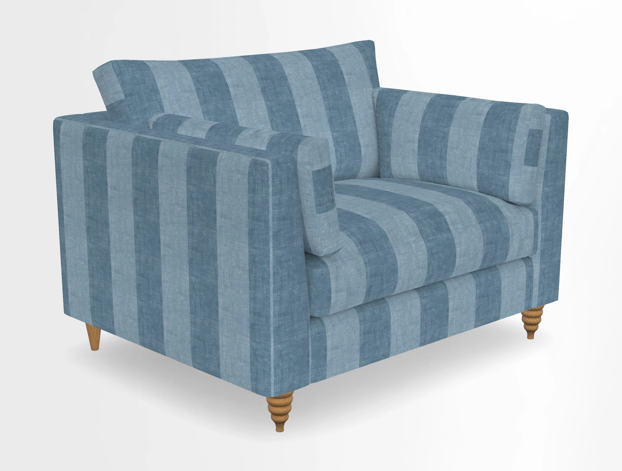 Saltdean snuggler in Linwood Tango Velvet Rosewood