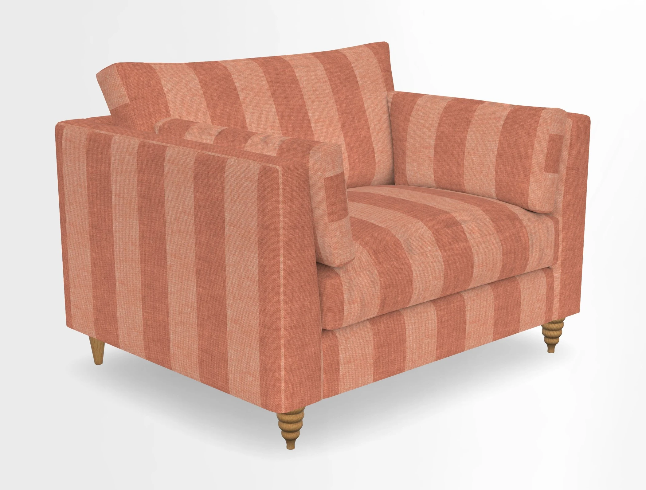 Saltdean snuggler in Linwood Tango Velvet Rosewood