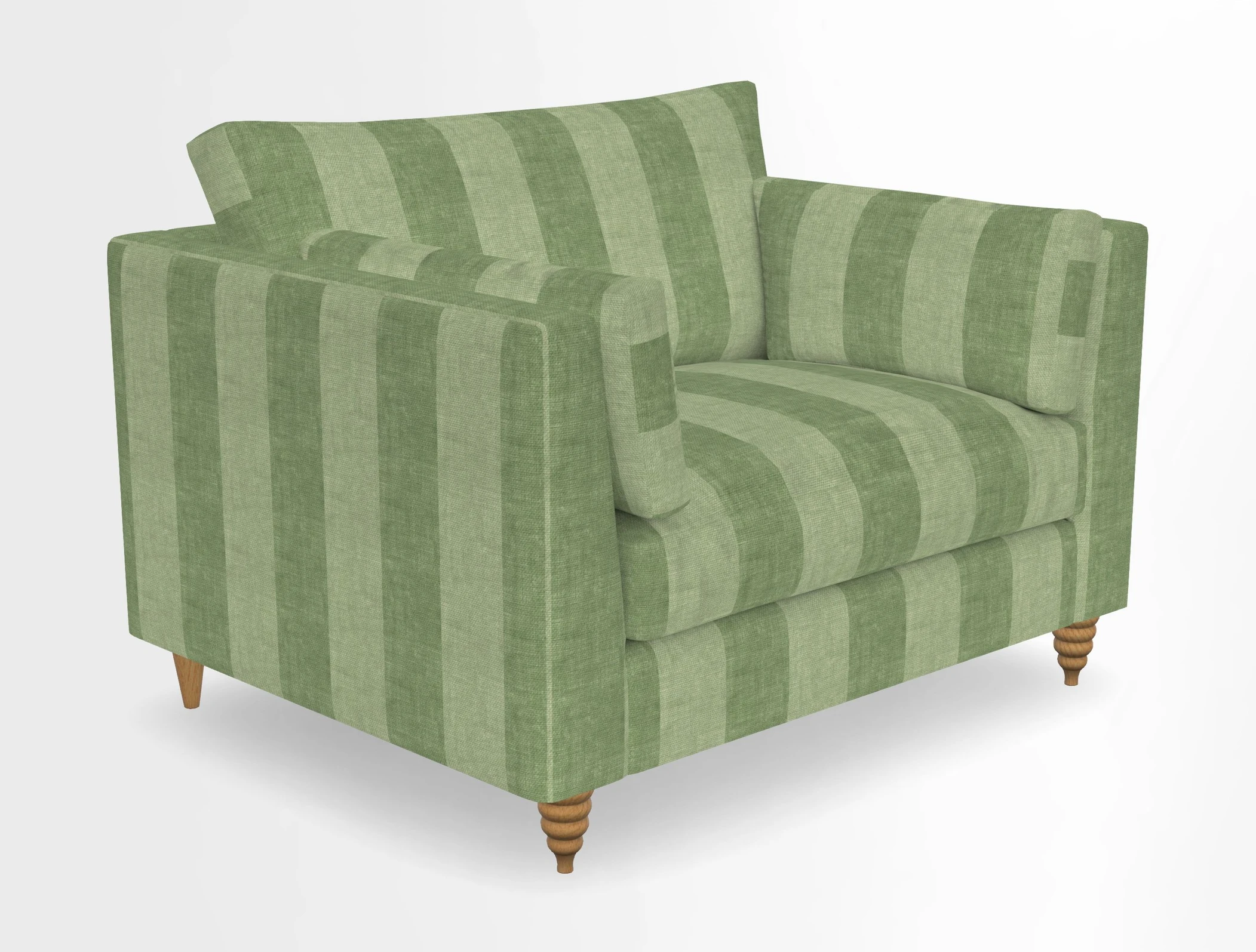 Saltdean snuggler in Linwood Tango Velvet Rosewood