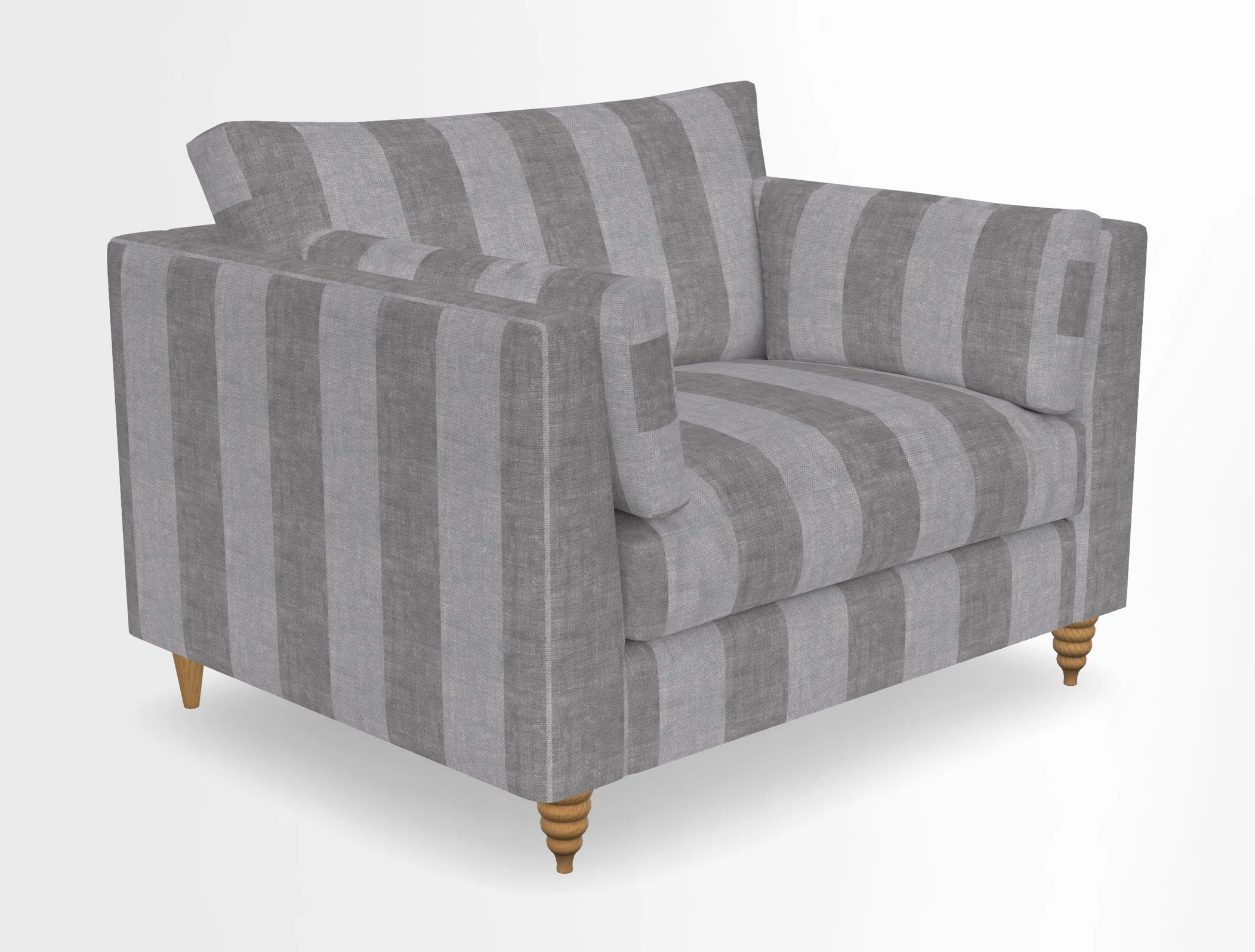 Saltdean snuggler in Linwood Tango Velvet Rosewood