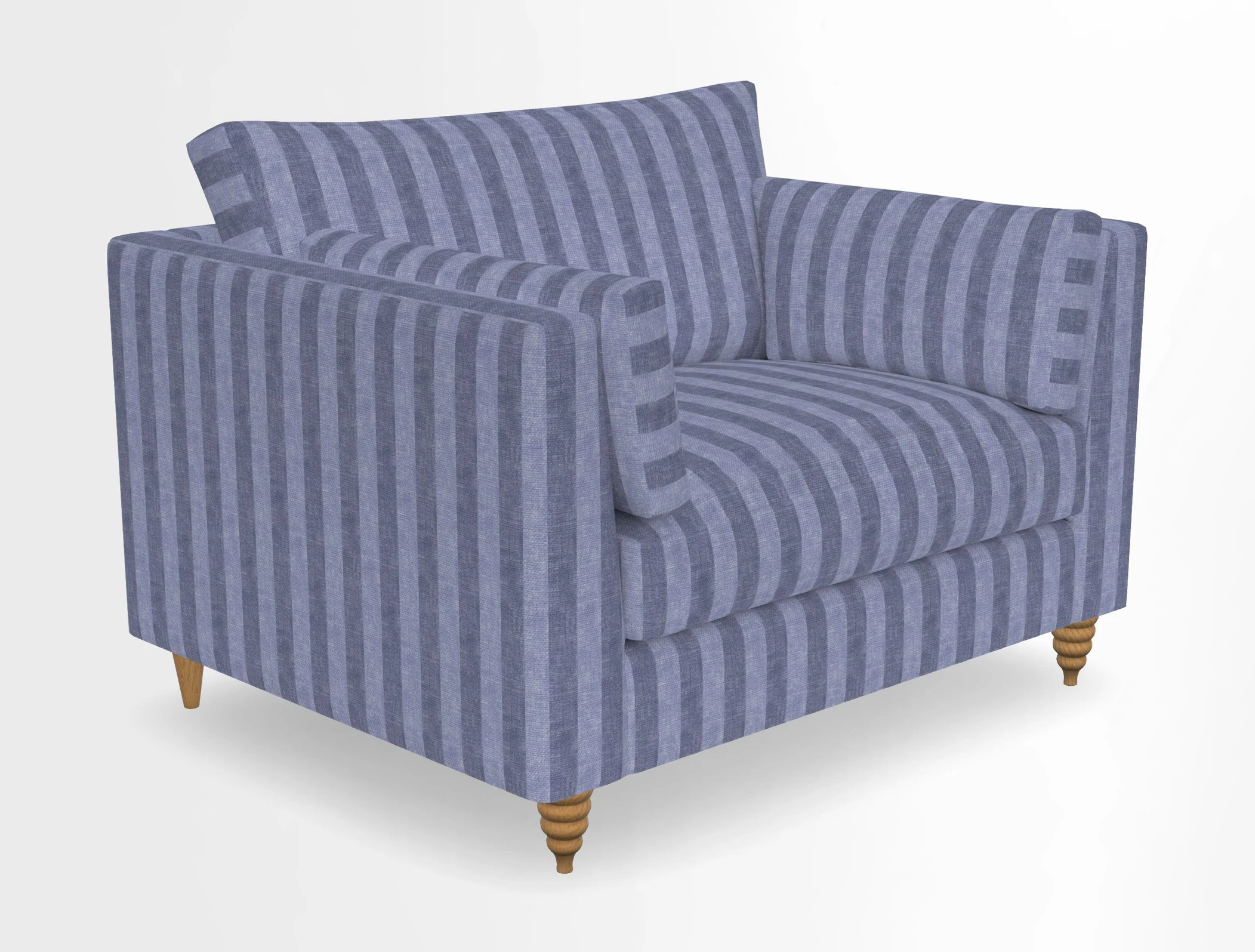 Saltdean snuggler in Linwood Tango Velvet Rosewood