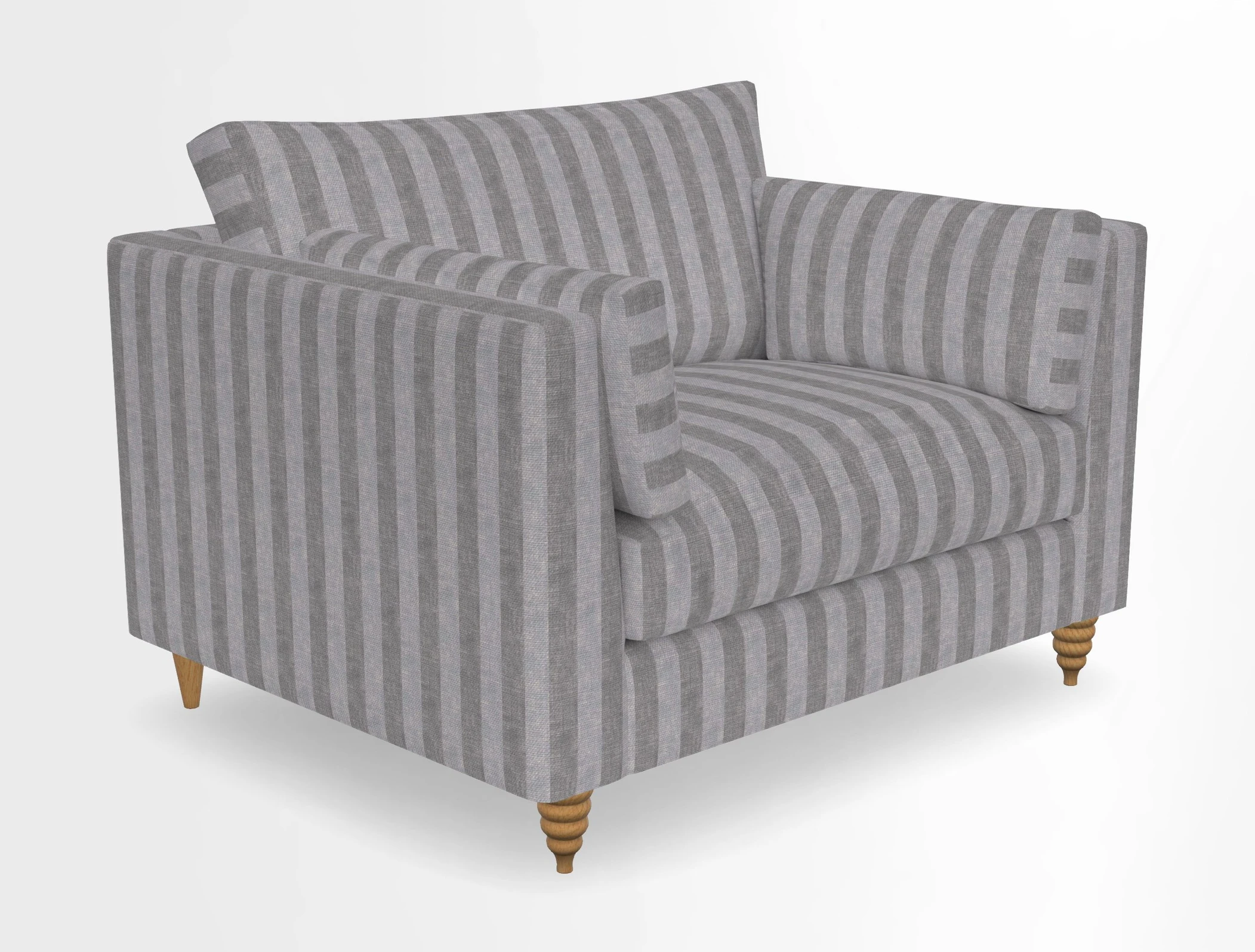 Saltdean snuggler in Linwood Tango Velvet Rosewood