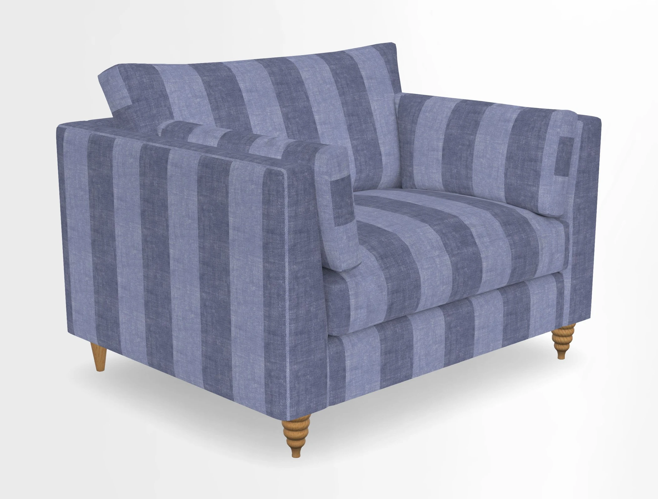 Saltdean snuggler in Linwood Tango Velvet Rosewood