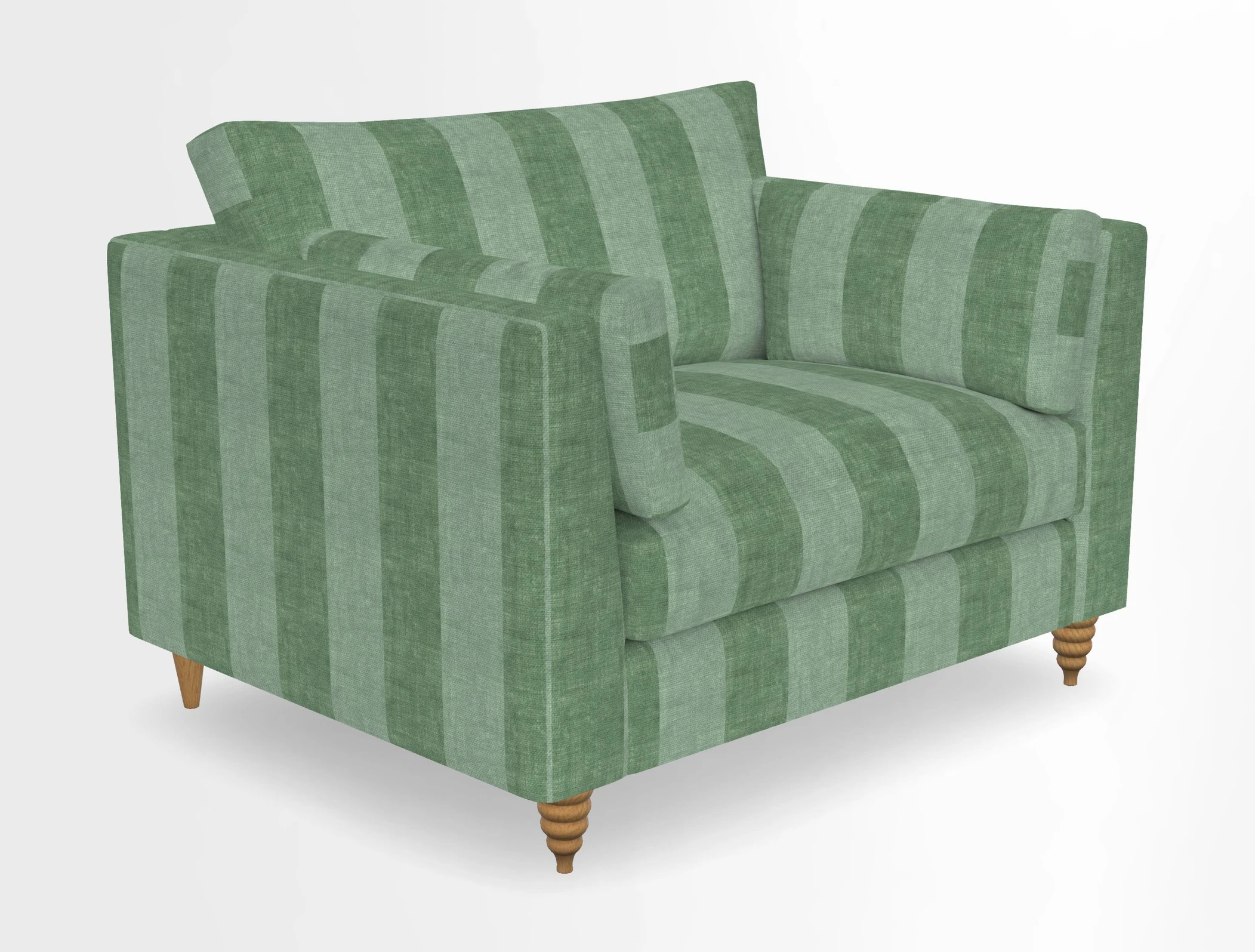 Saltdean snuggler in Linwood Tango Velvet Rosewood