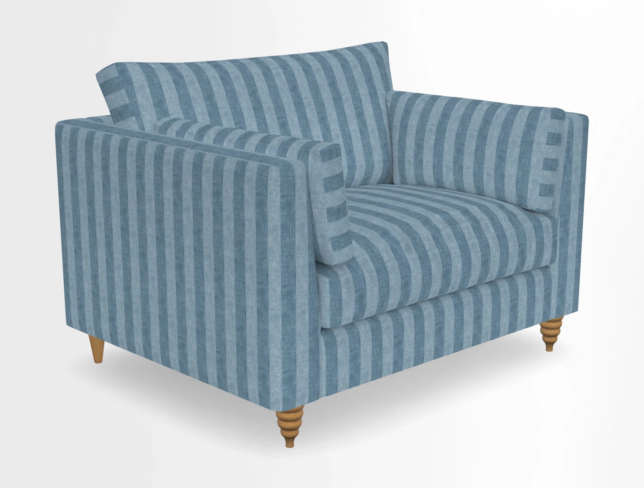 Saltdean snuggler in Linwood Tango Velvet Rosewood