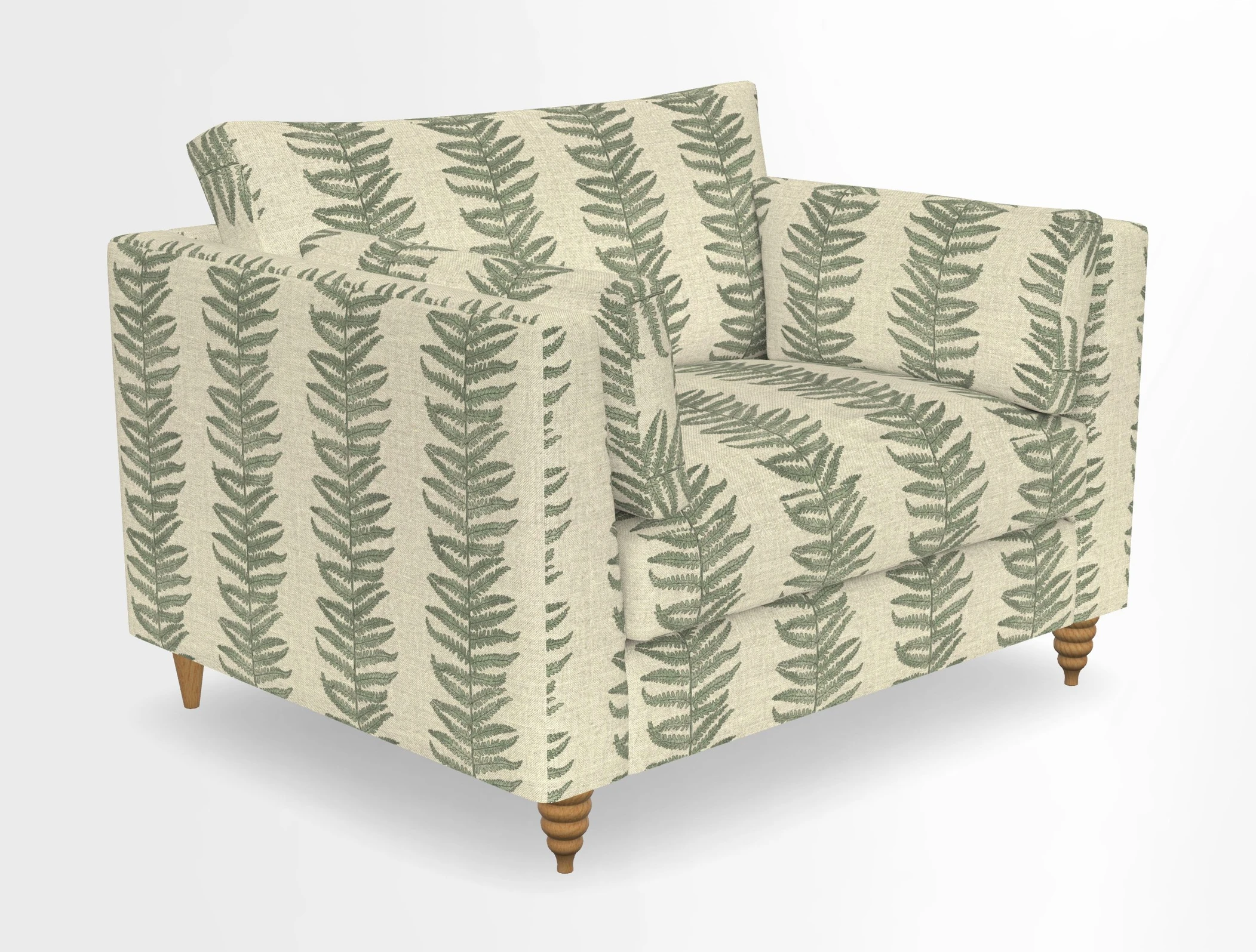 Saltdean snuggler in Linwood Tango Velvet Rosewood