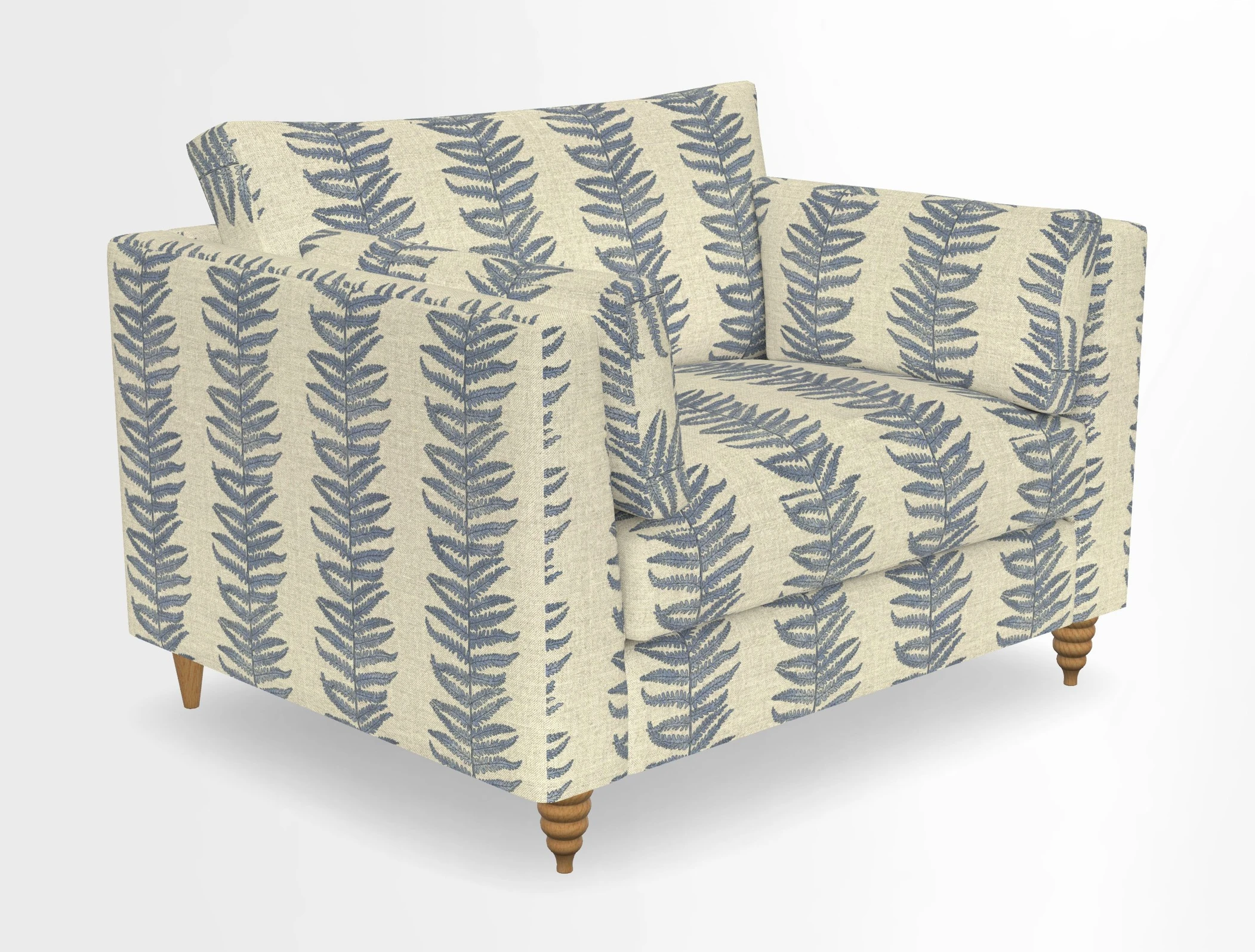 Saltdean snuggler in Linwood Tango Velvet Rosewood