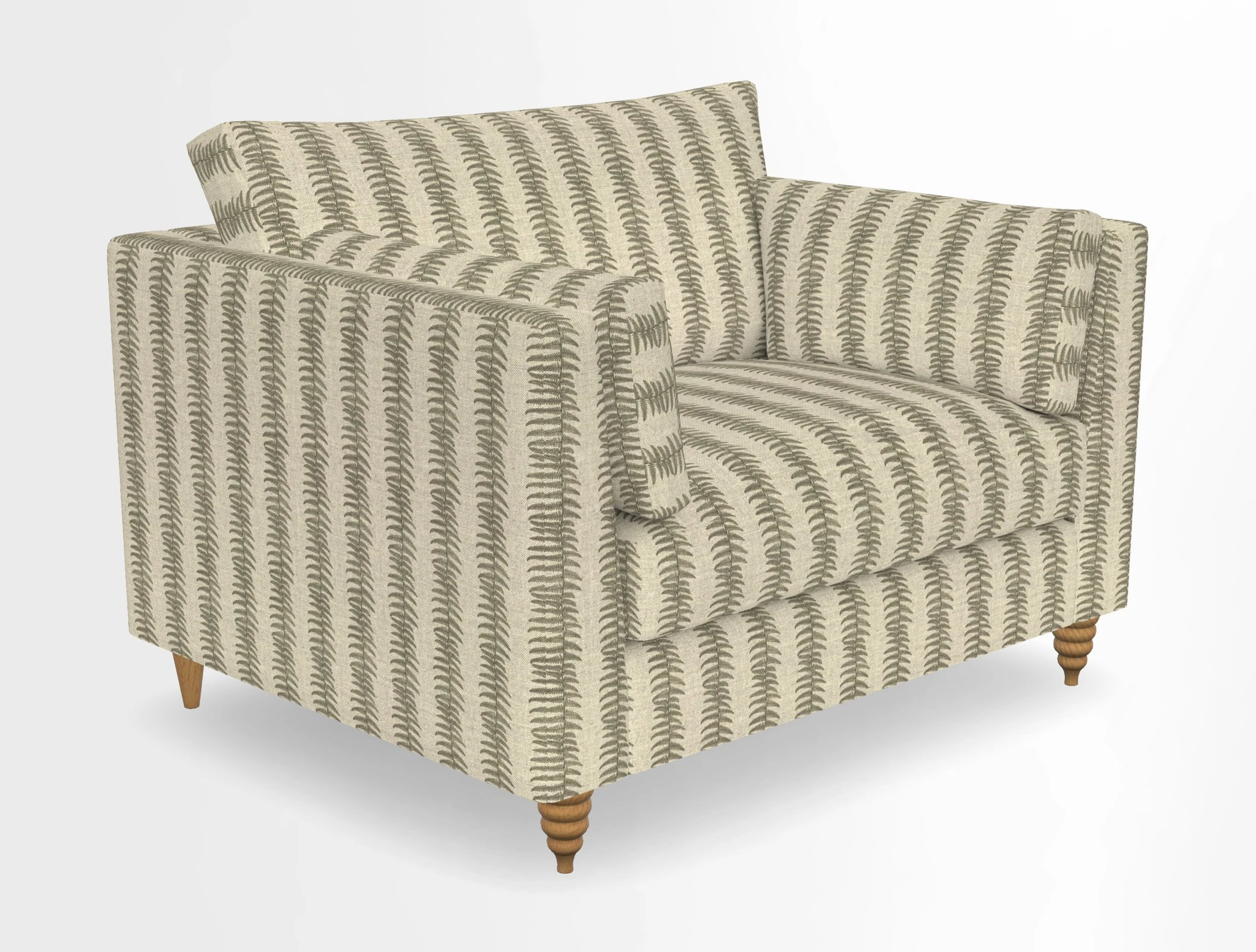 Saltdean snuggler in Linwood Tango Velvet Rosewood