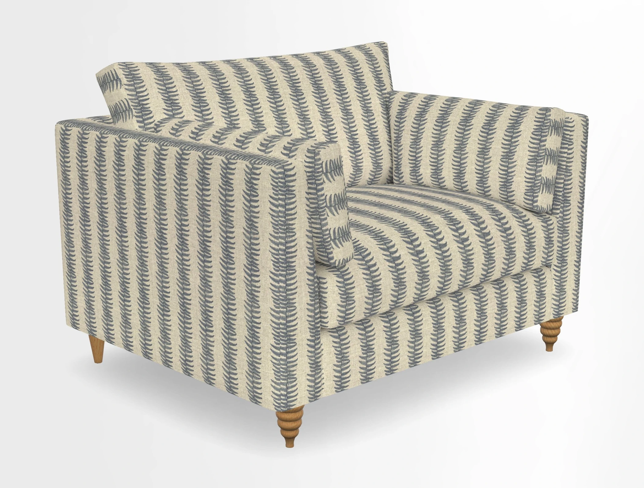 Saltdean snuggler in Linwood Tango Velvet Rosewood