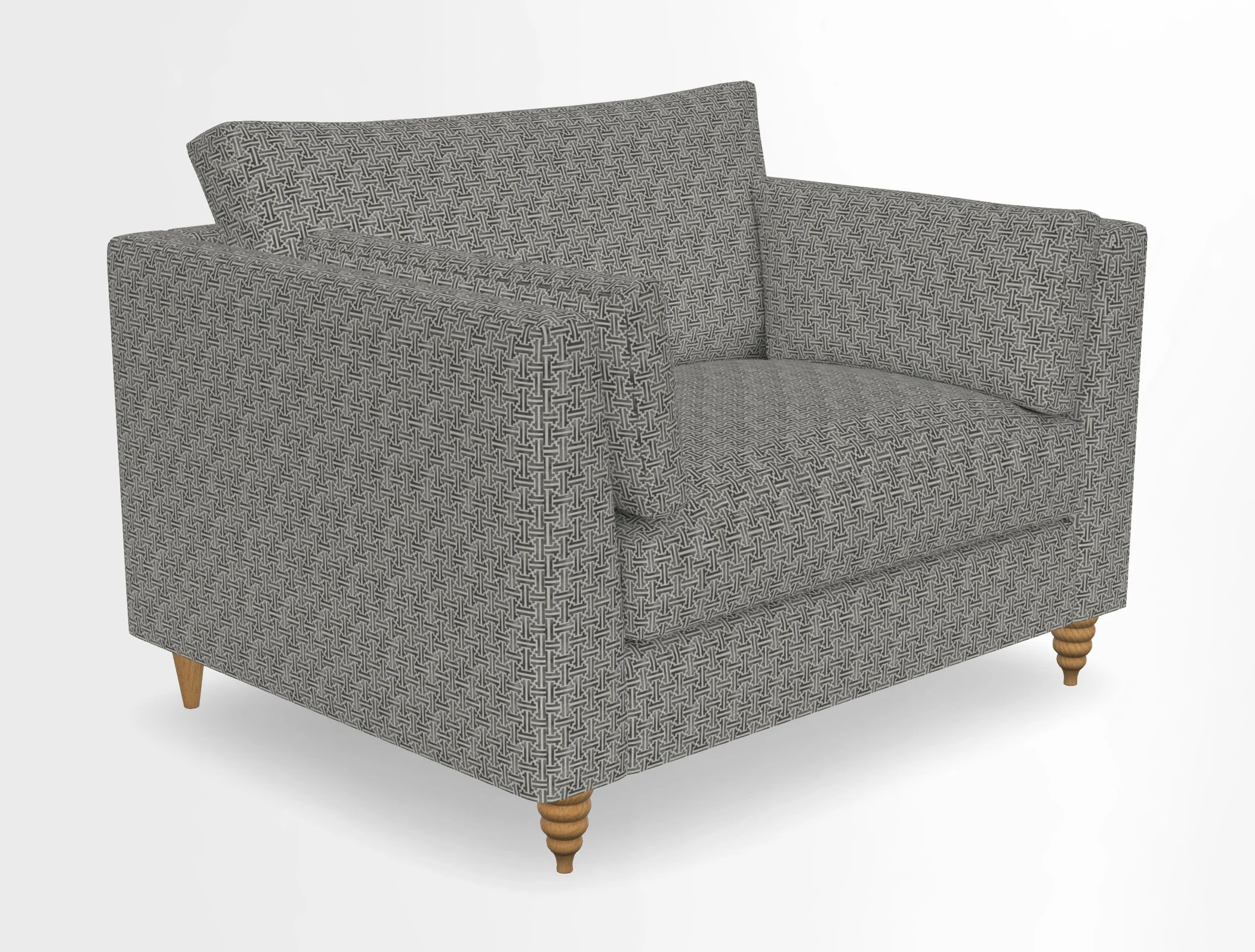 Saltdean snuggler in Linwood Tango Velvet Rosewood