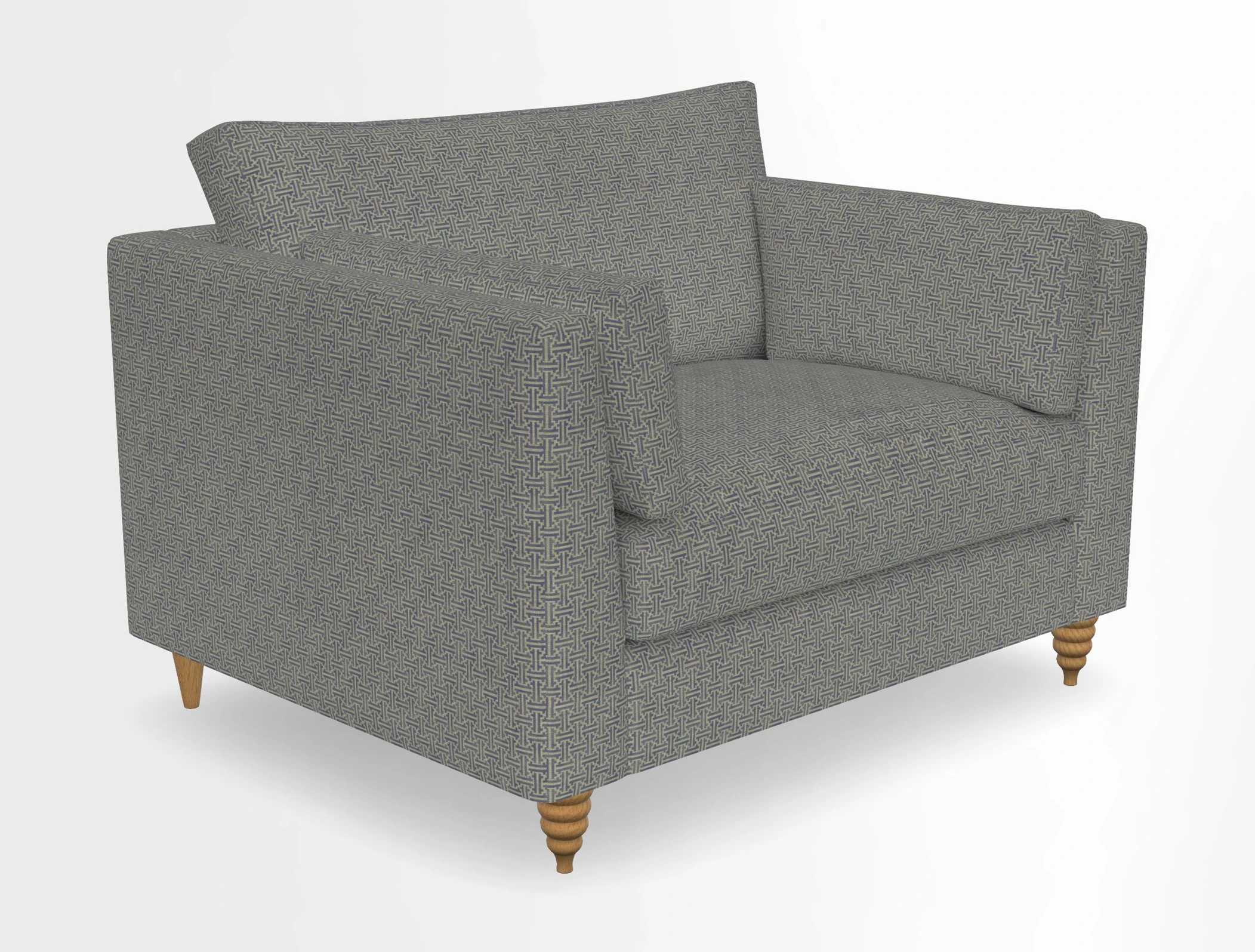 Saltdean snuggler in Linwood Tango Velvet Rosewood