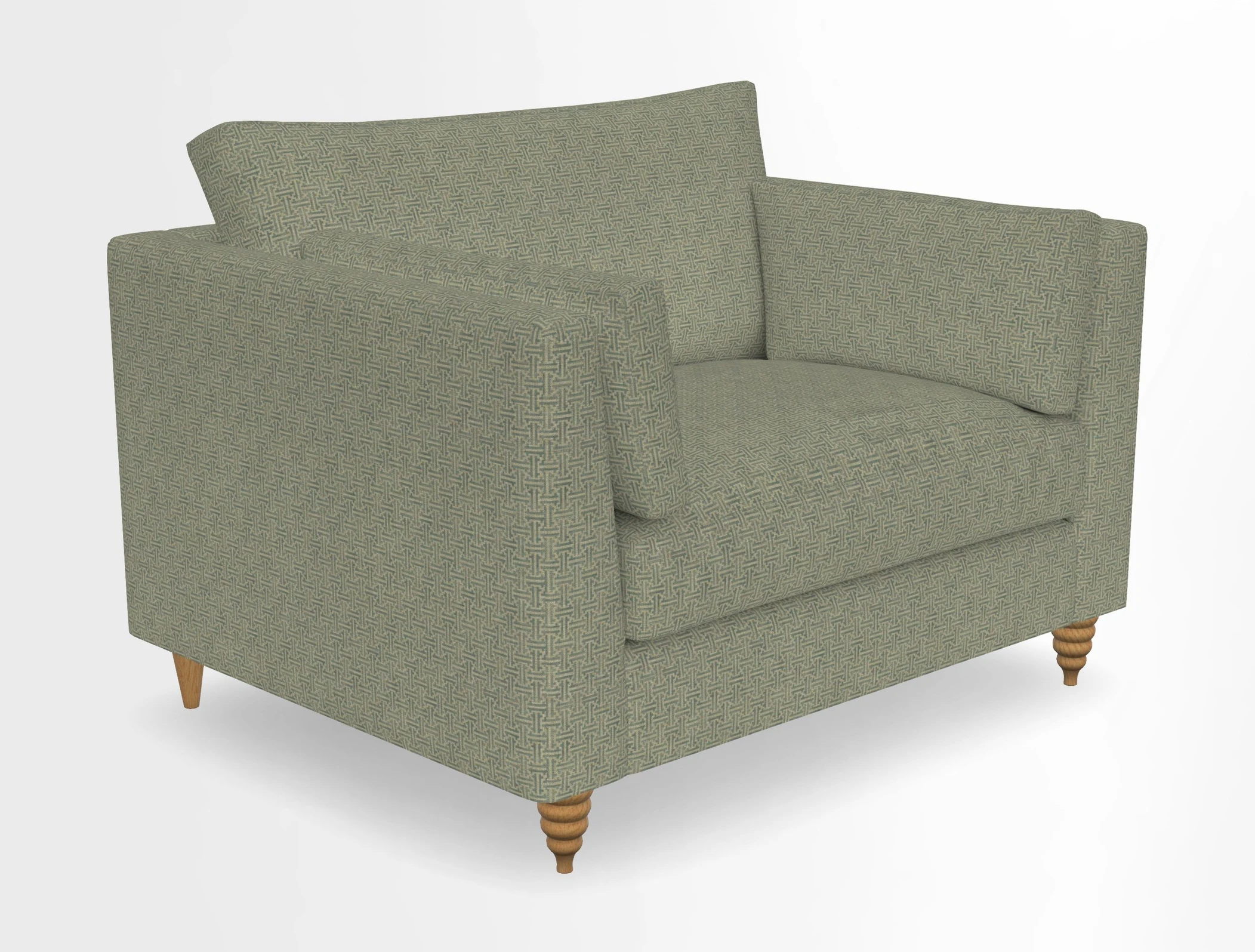 Saltdean snuggler in Linwood Tango Velvet Rosewood