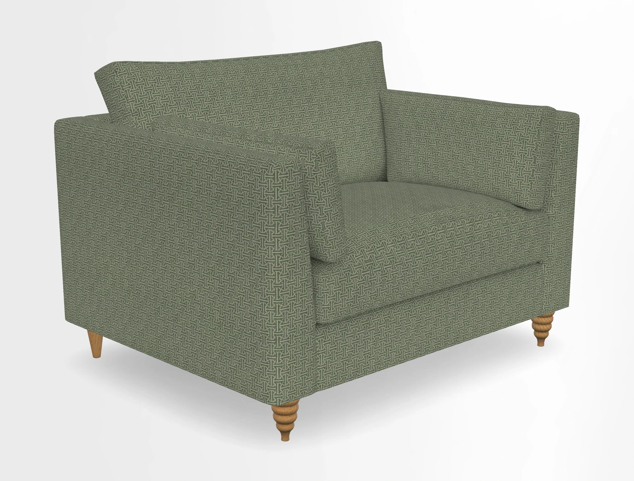 Saltdean snuggler in Linwood Tango Velvet Rosewood