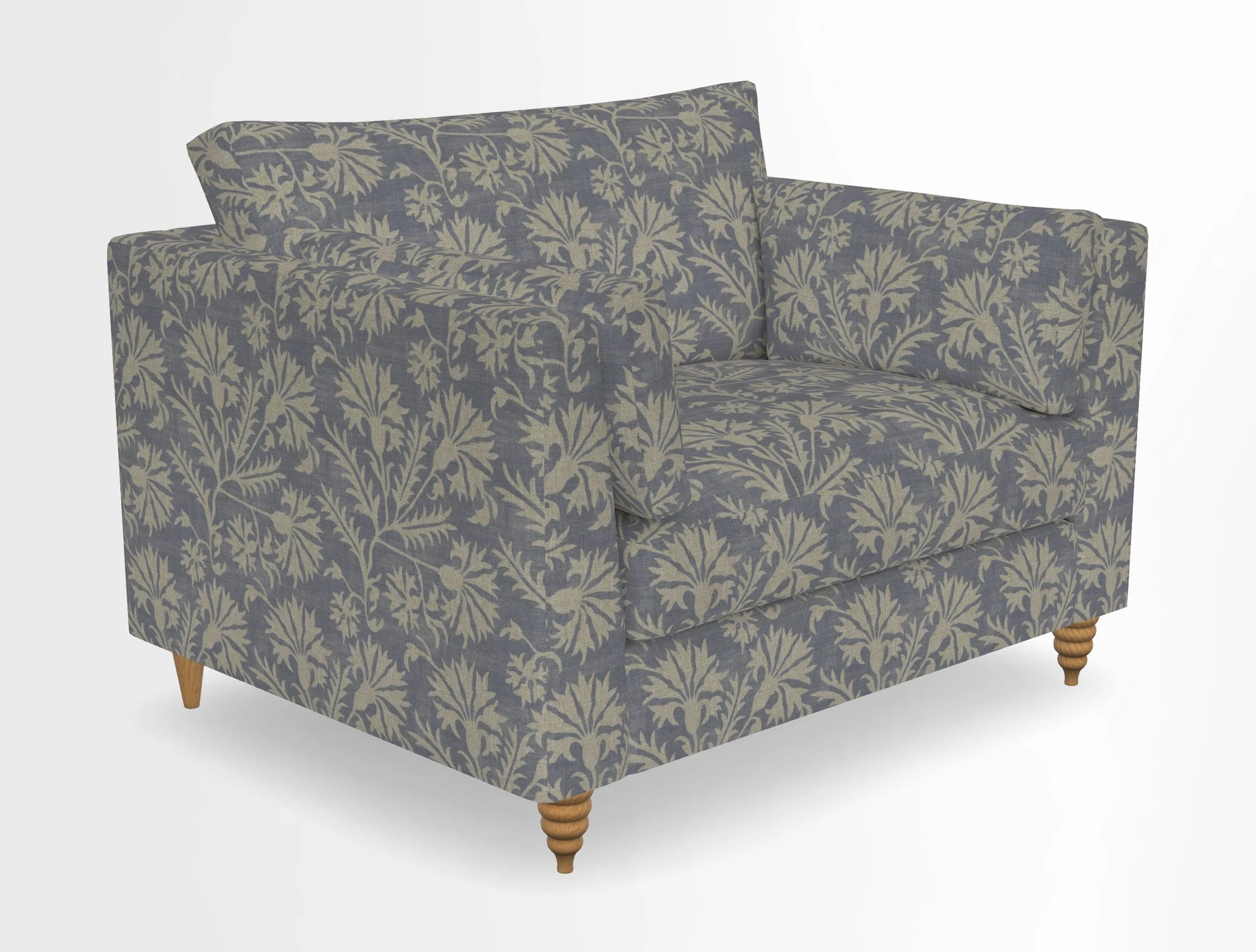 Saltdean snuggler in Linwood Tango Velvet Rosewood