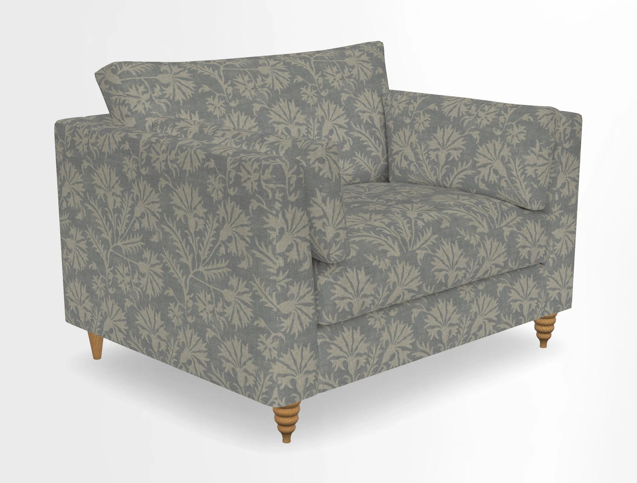 Saltdean snuggler in Linwood Tango Velvet Rosewood