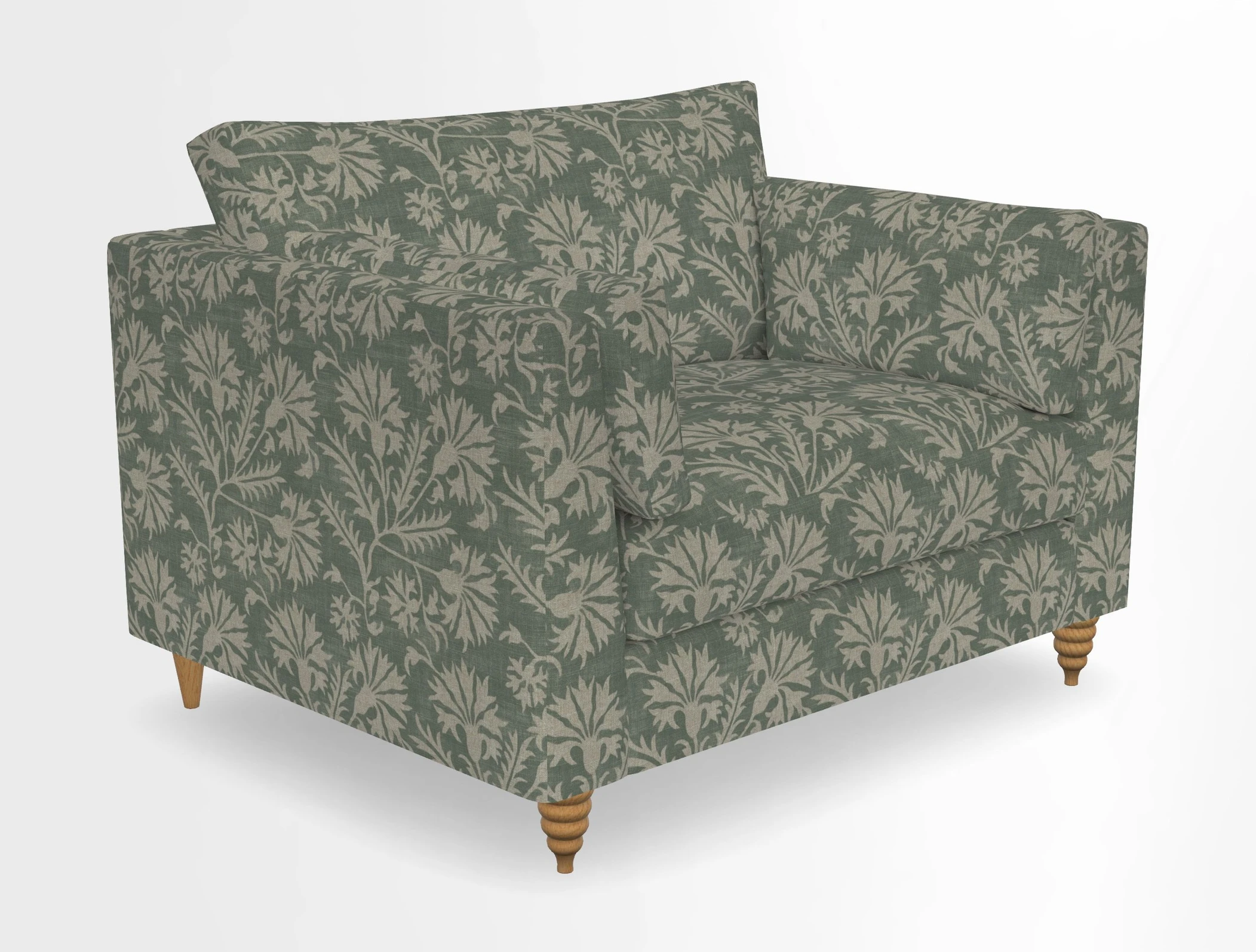 Saltdean snuggler in Linwood Tango Velvet Rosewood