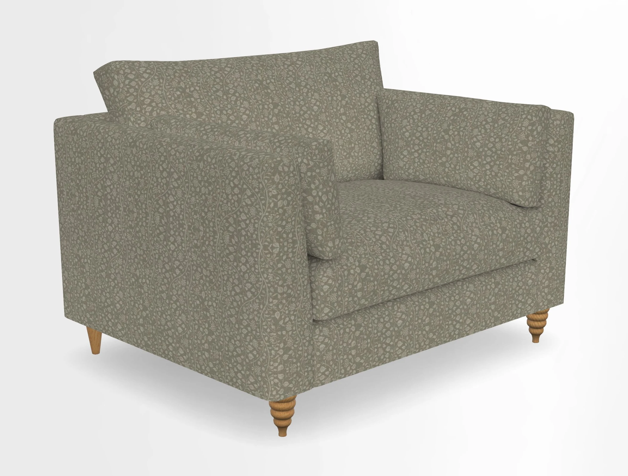 Saltdean snuggler in Linwood Tango Velvet Rosewood