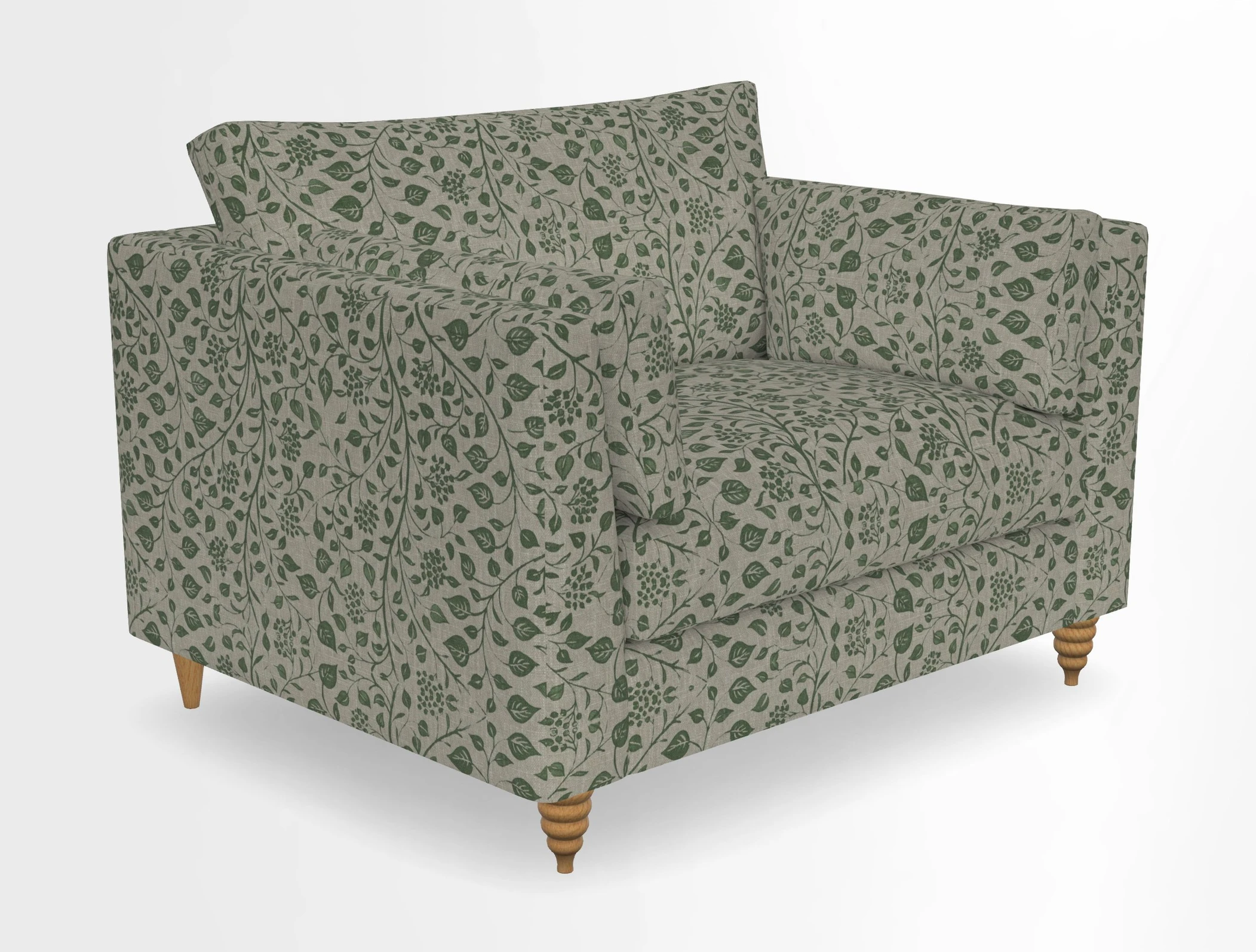 Saltdean snuggler in Linwood Tango Velvet Rosewood