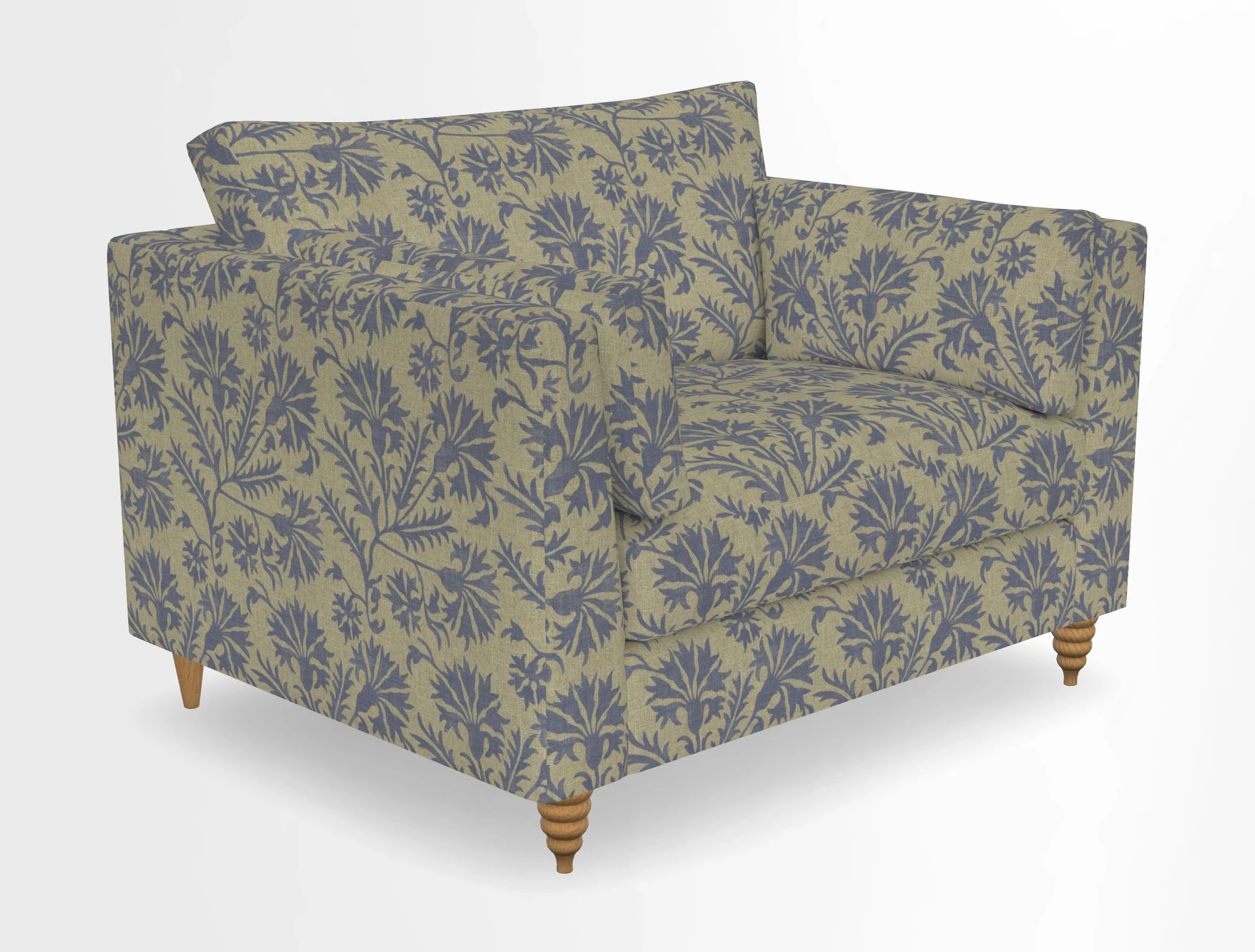 Saltdean snuggler in Linwood Tango Velvet Rosewood