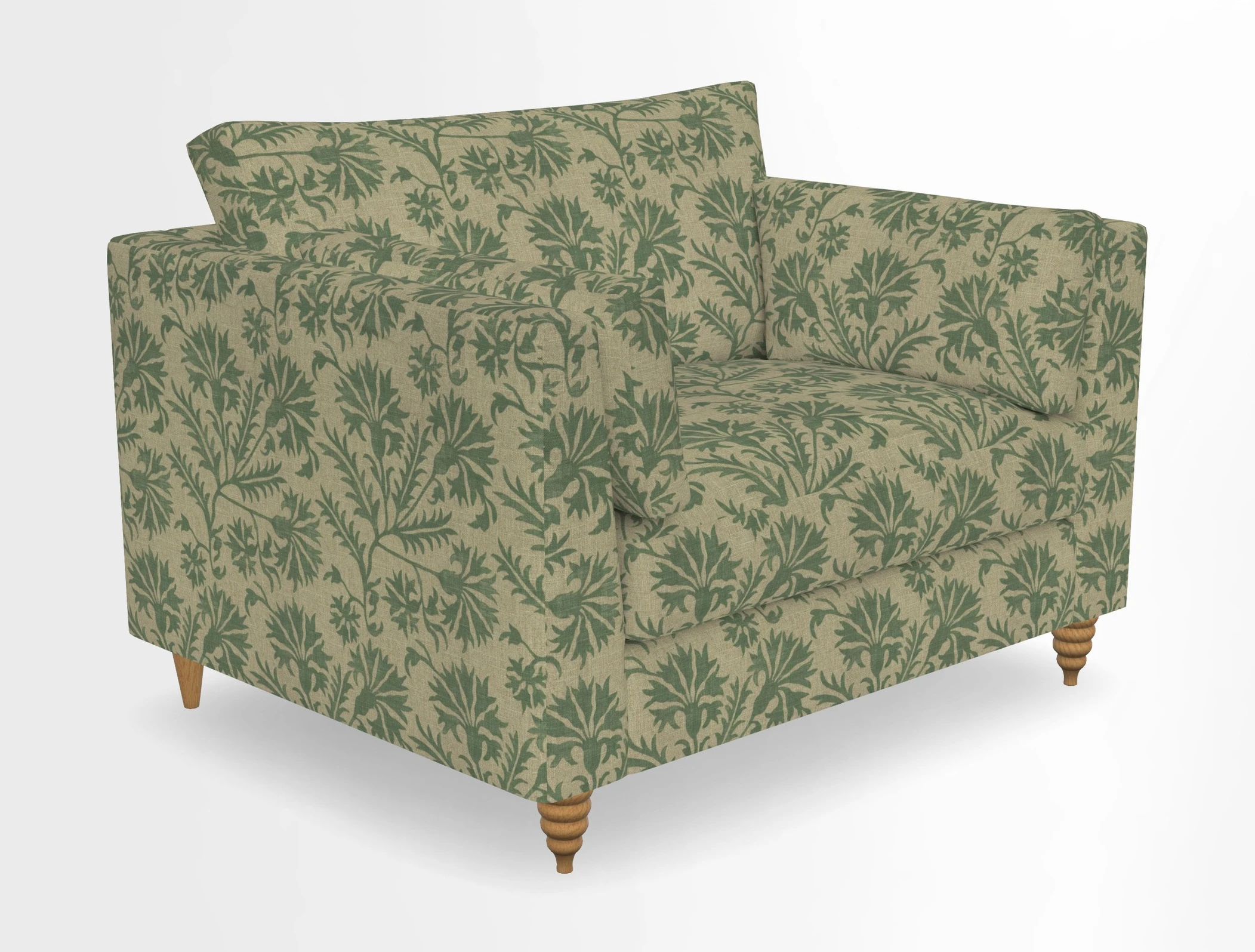 Saltdean snuggler in Linwood Tango Velvet Rosewood