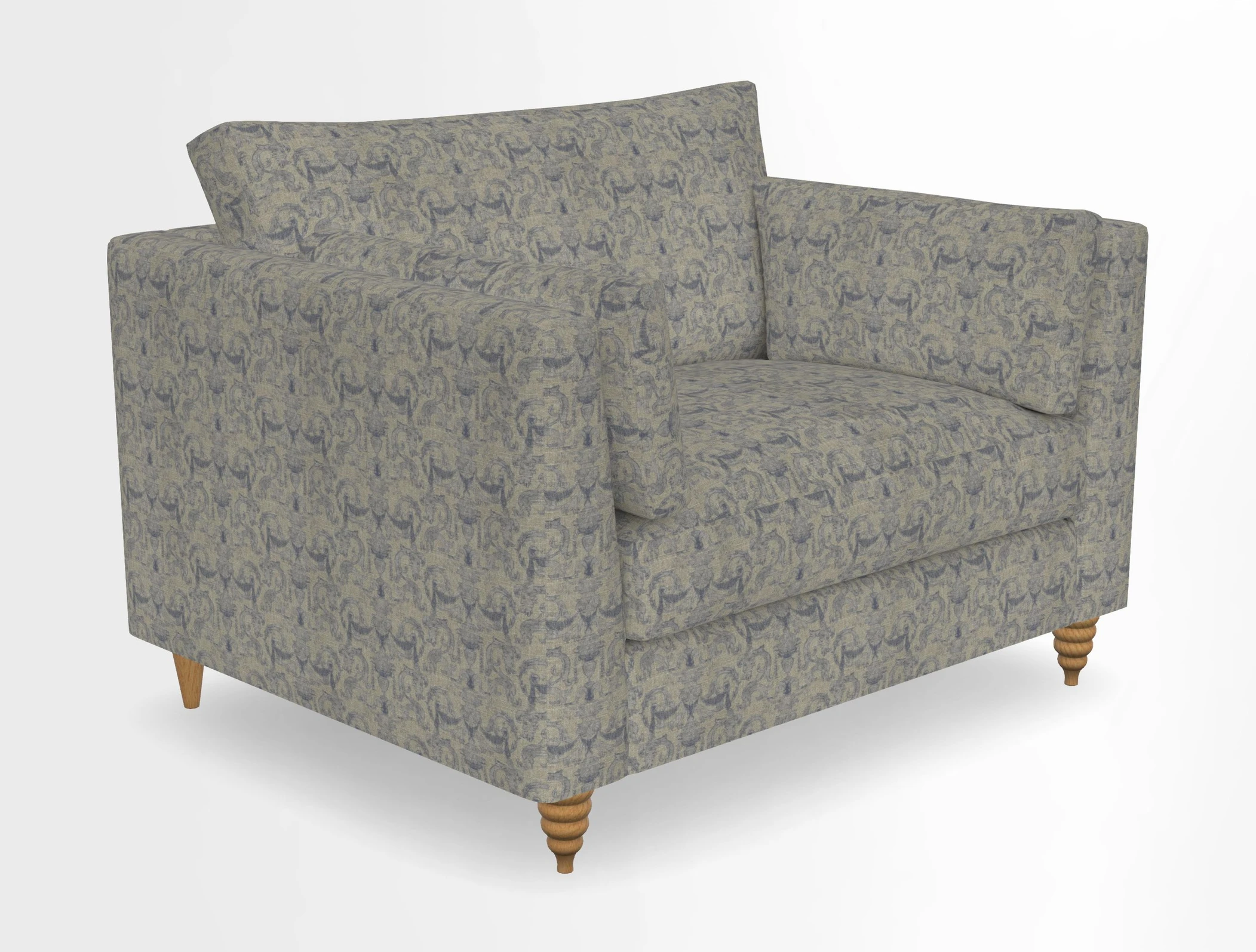 Saltdean snuggler in Linwood Tango Velvet Rosewood