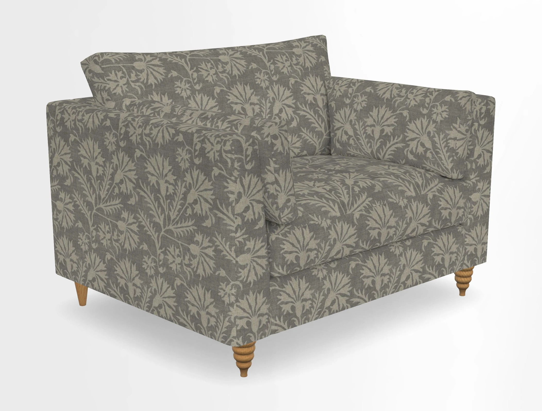 Saltdean snuggler in Linwood Tango Velvet Rosewood