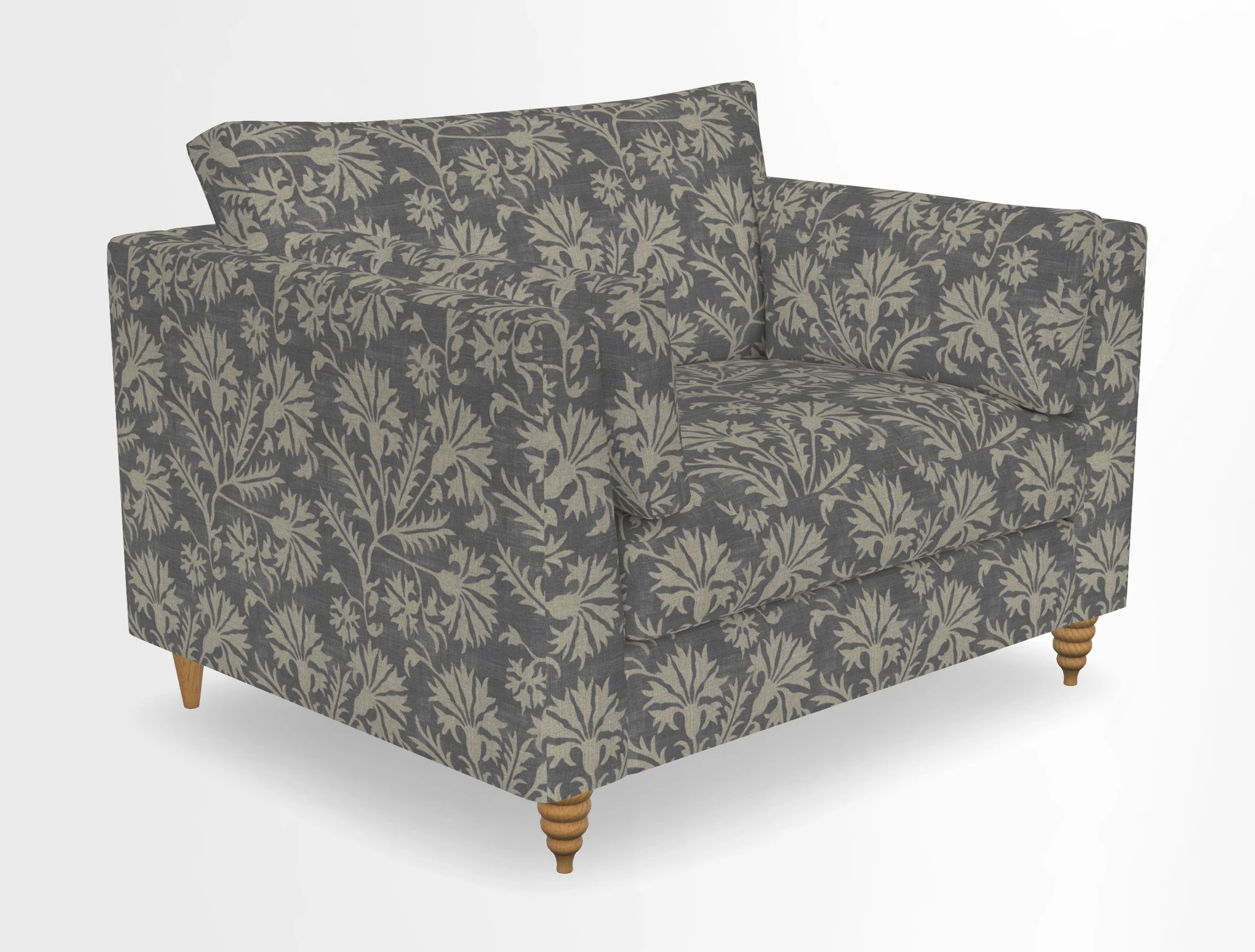 Saltdean snuggler in Linwood Tango Velvet Rosewood