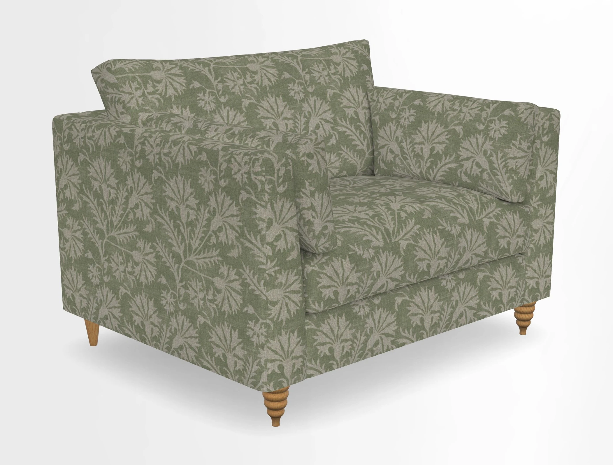Saltdean snuggler in Linwood Tango Velvet Rosewood