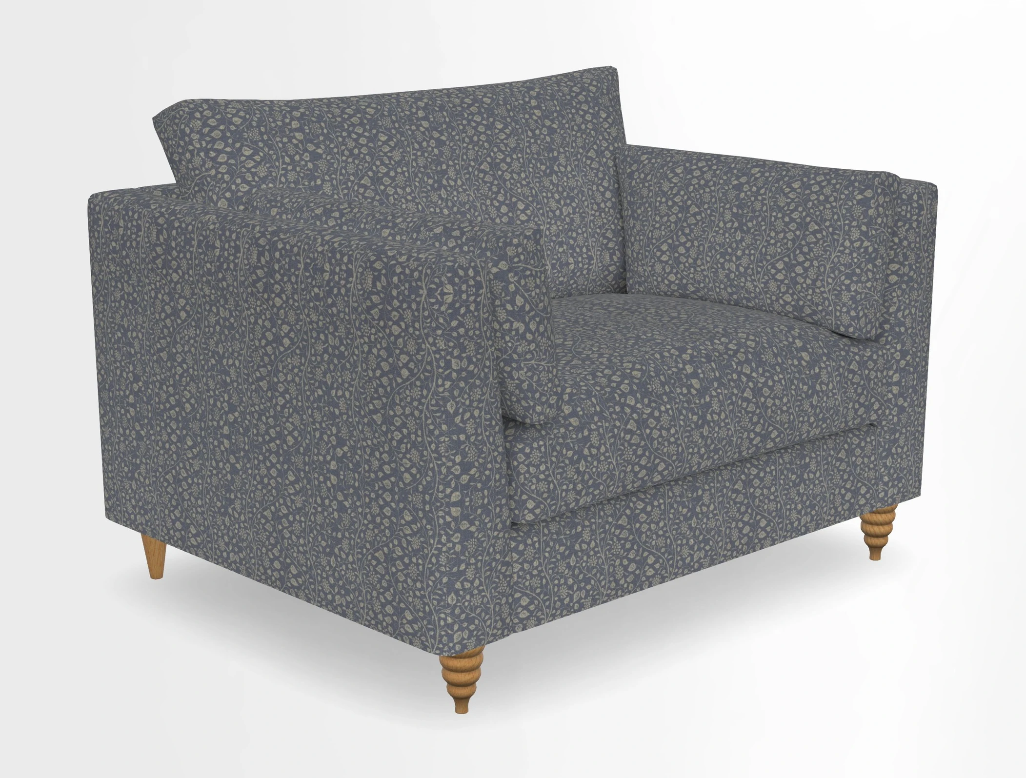 Saltdean snuggler in Linwood Tango Velvet Rosewood