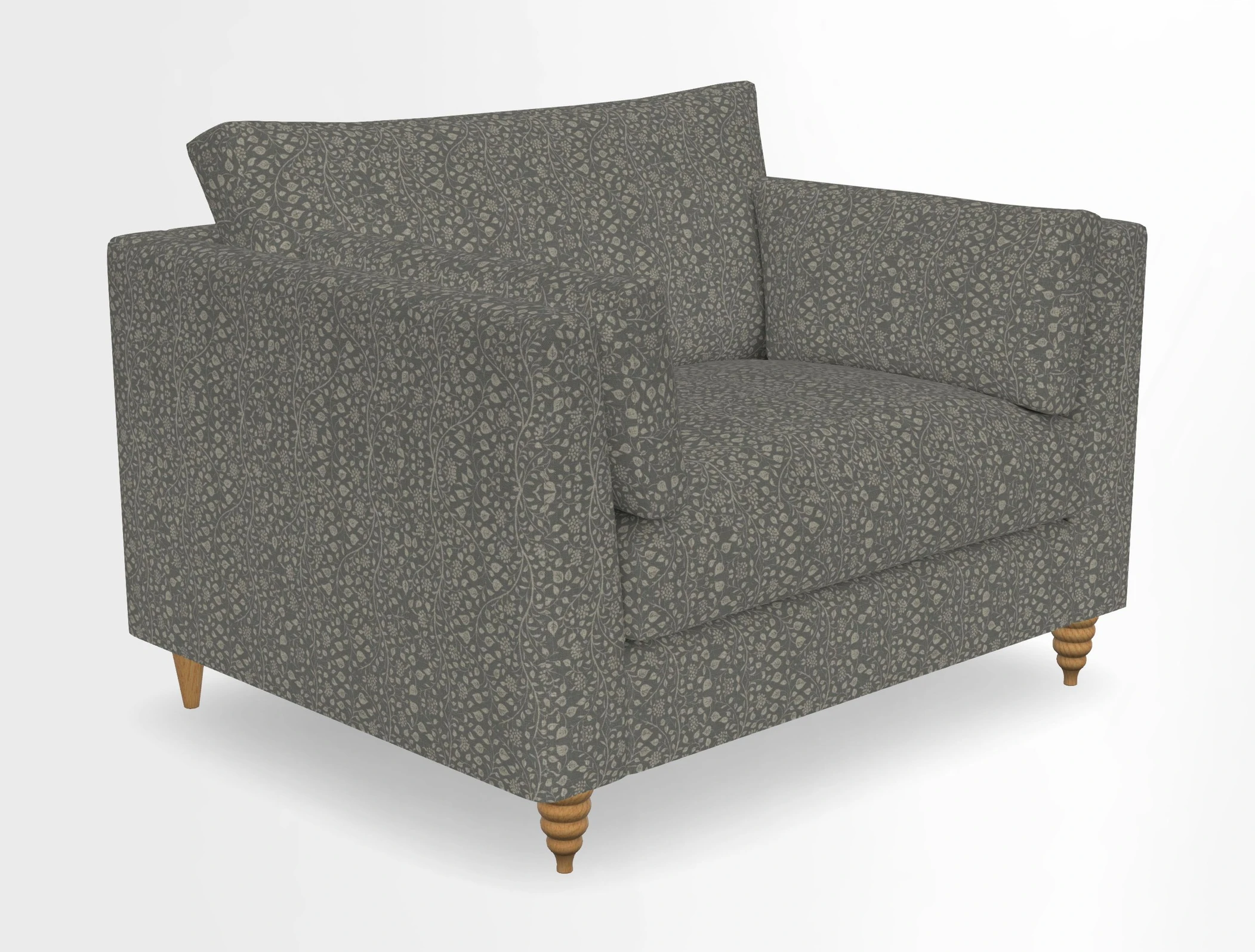 Saltdean snuggler in Linwood Tango Velvet Rosewood