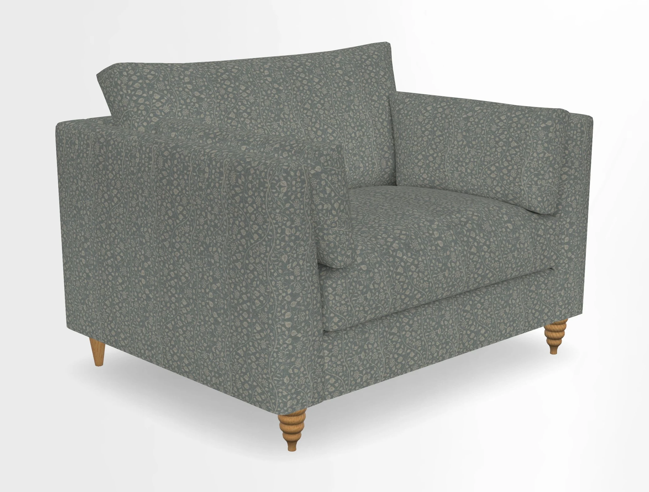 Saltdean snuggler in Linwood Tango Velvet Rosewood
