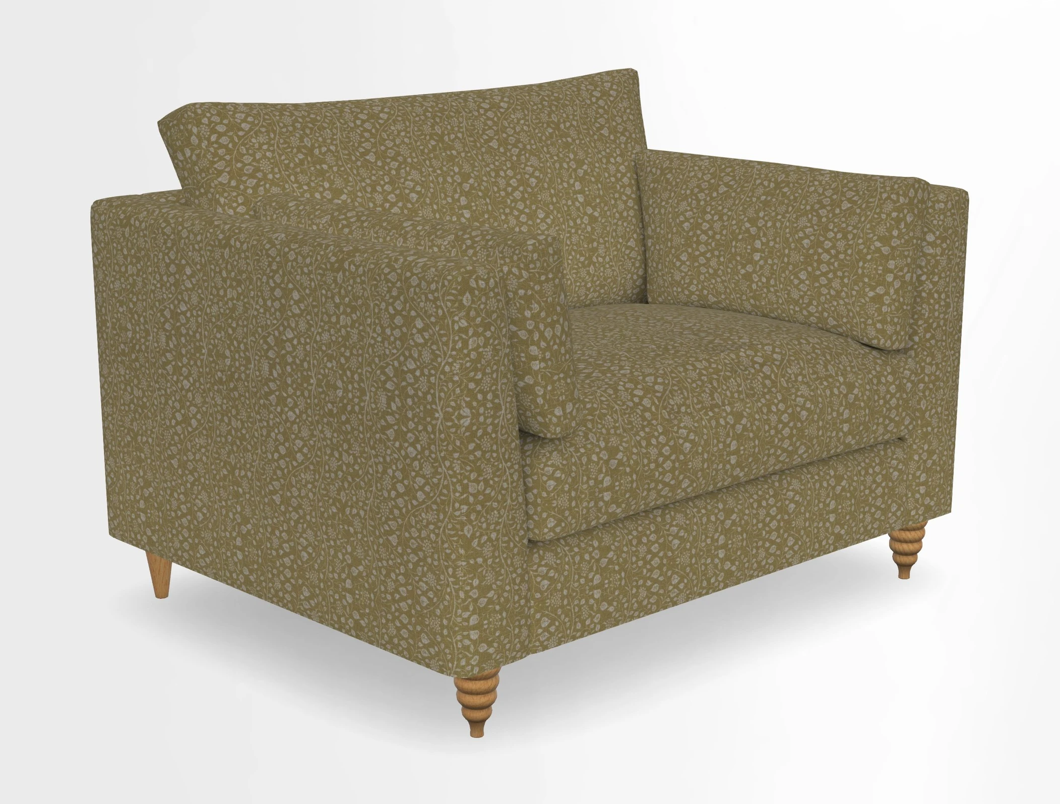 Saltdean snuggler in Linwood Tango Velvet Rosewood