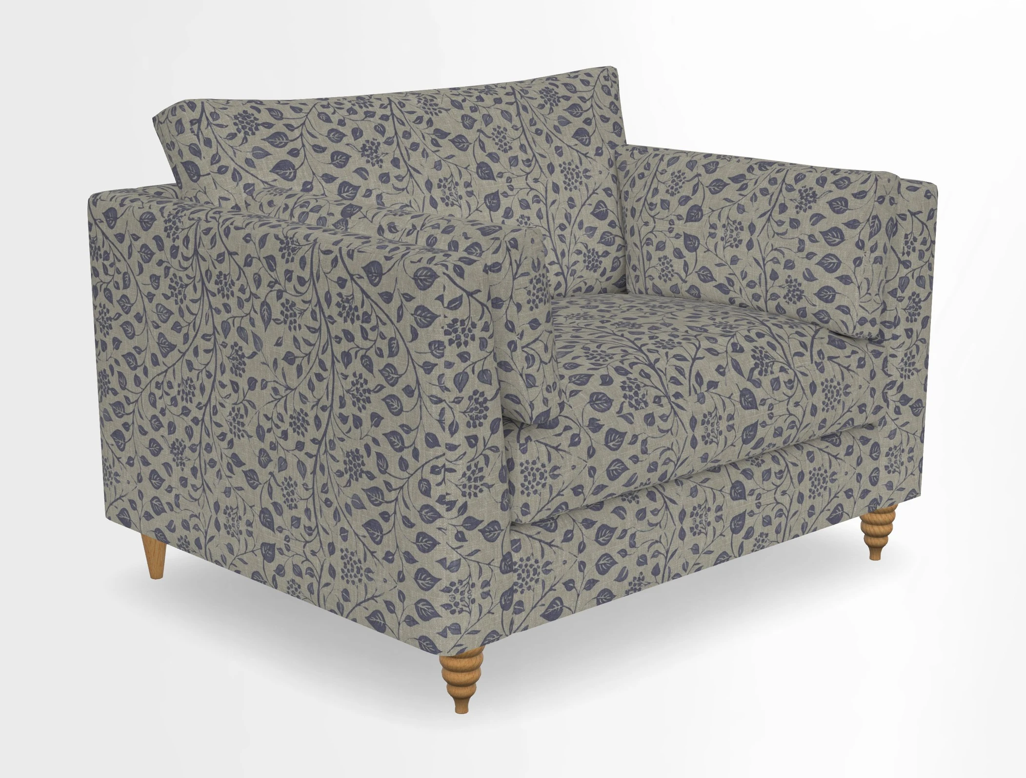 Saltdean snuggler in Linwood Tango Velvet Rosewood