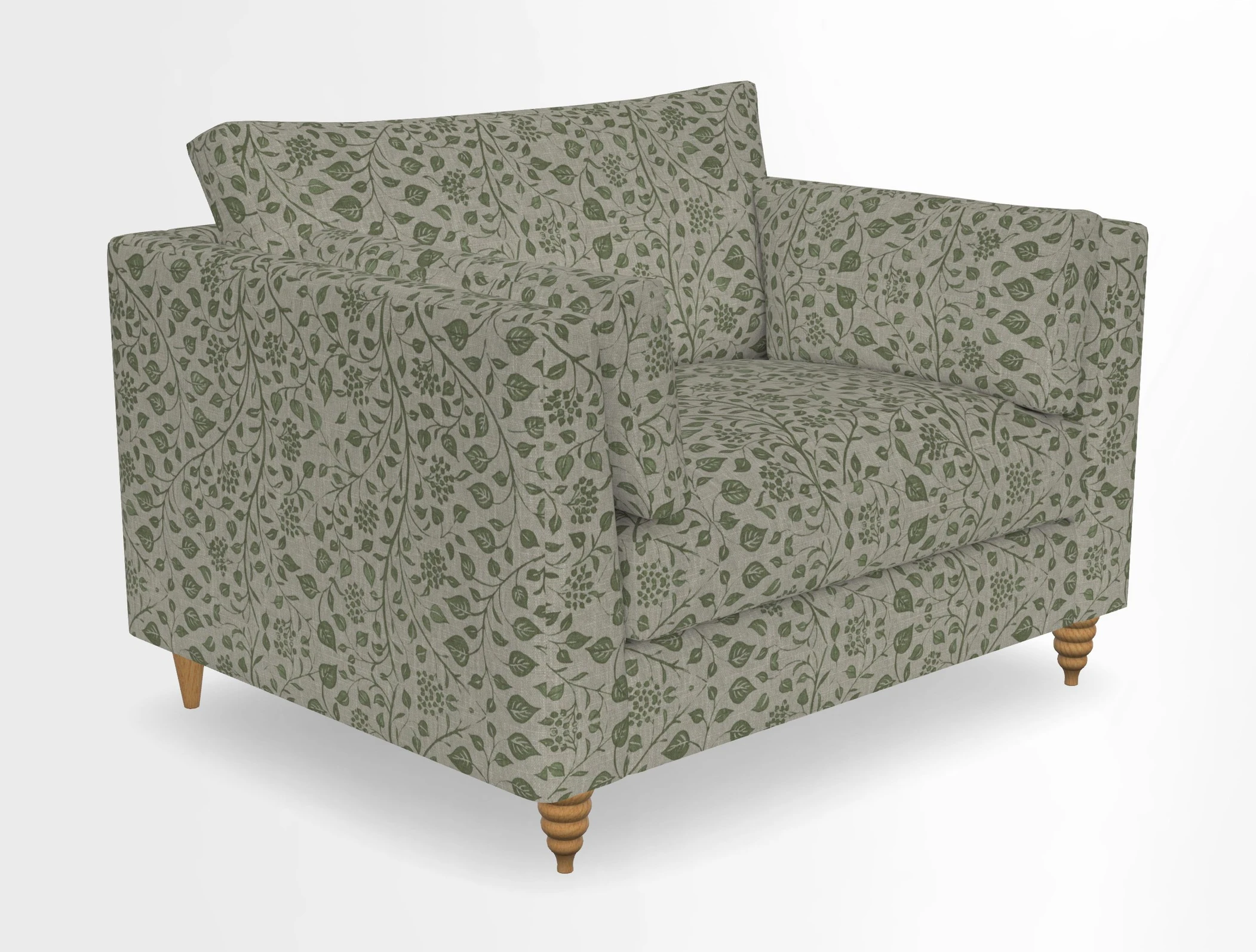 Saltdean snuggler in Linwood Tango Velvet Rosewood