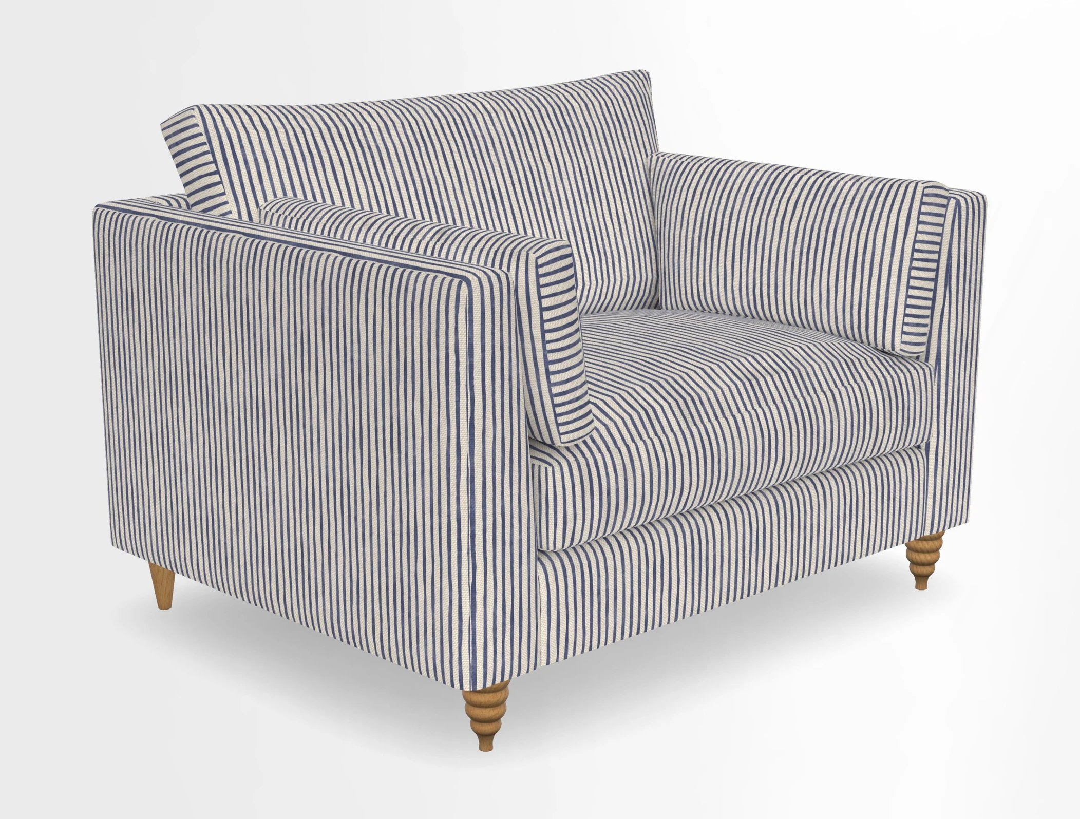Saltdean snuggler in Linwood Tango Velvet Rosewood