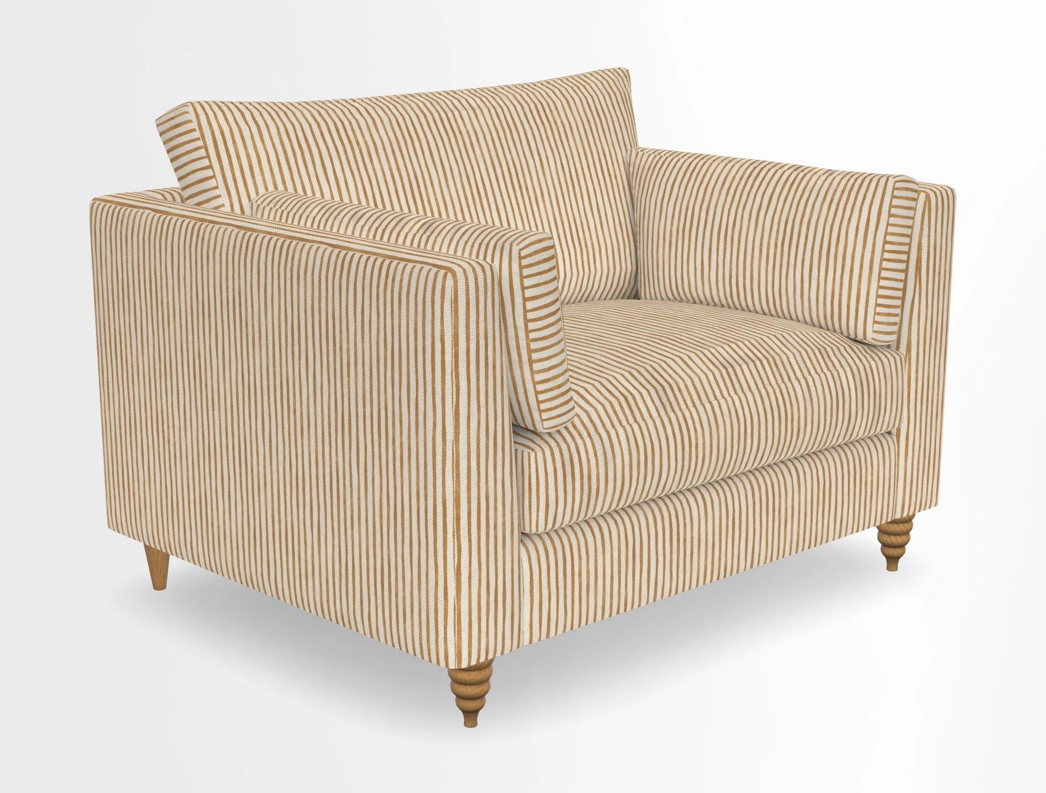 Saltdean snuggler in Linwood Tango Velvet Rosewood