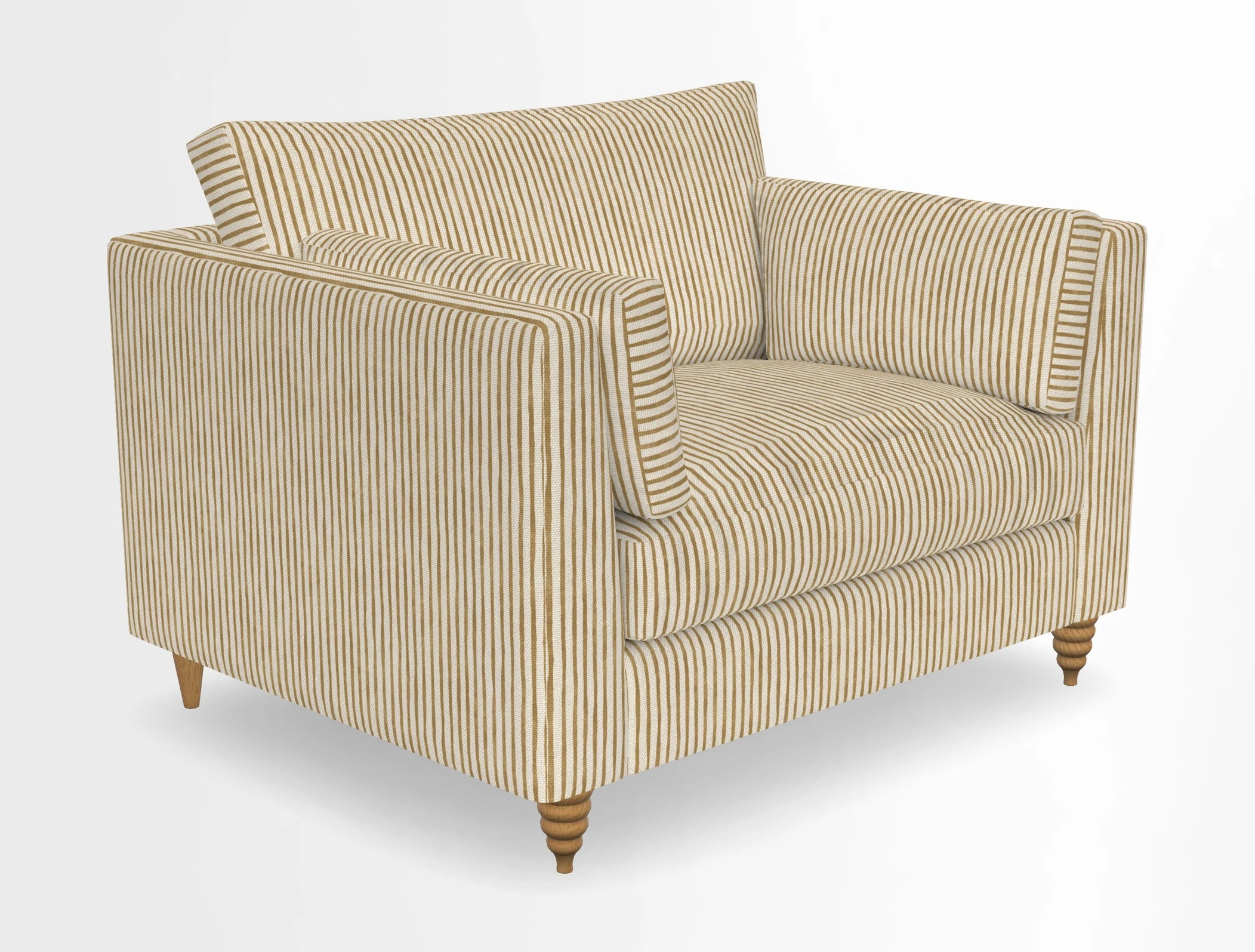 Saltdean snuggler in Linwood Tango Velvet Rosewood