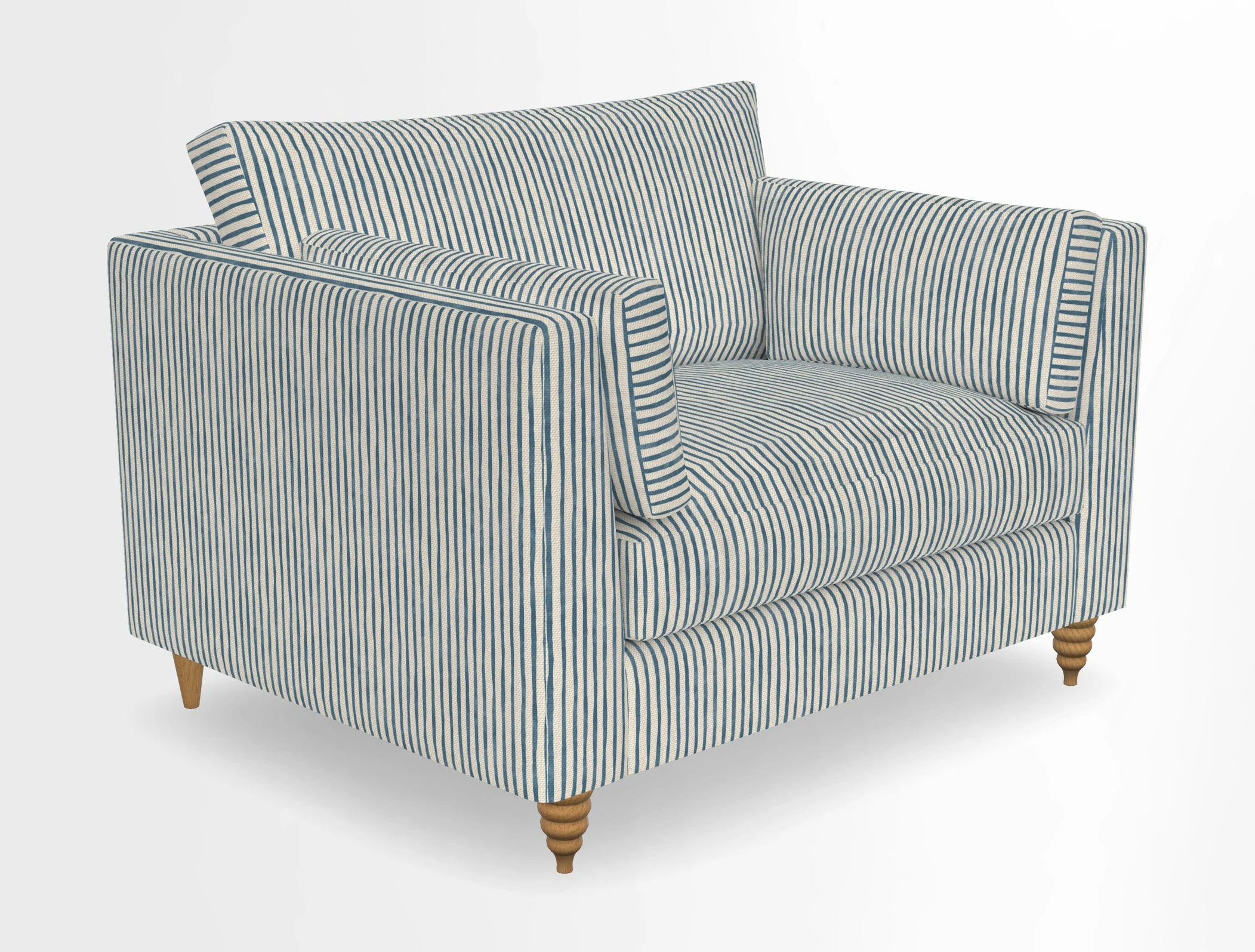 Saltdean snuggler in Linwood Tango Velvet Rosewood