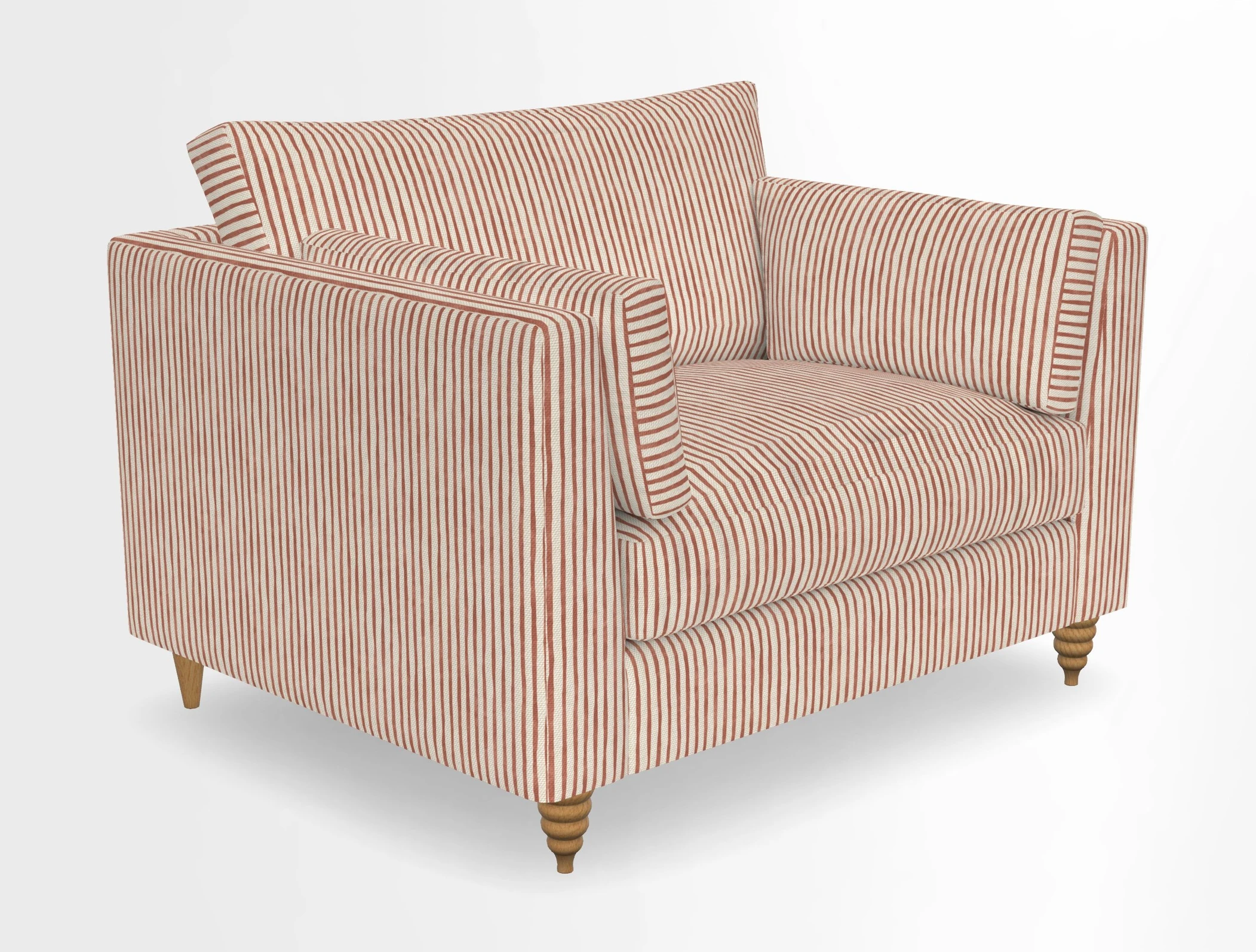Saltdean snuggler in Linwood Tango Velvet Rosewood