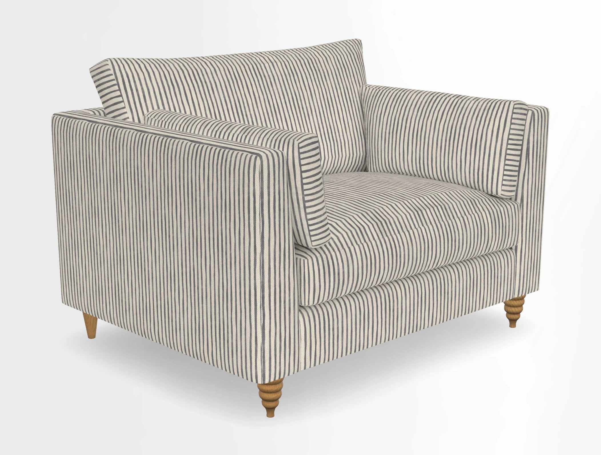 Saltdean snuggler in Linwood Tango Velvet Rosewood