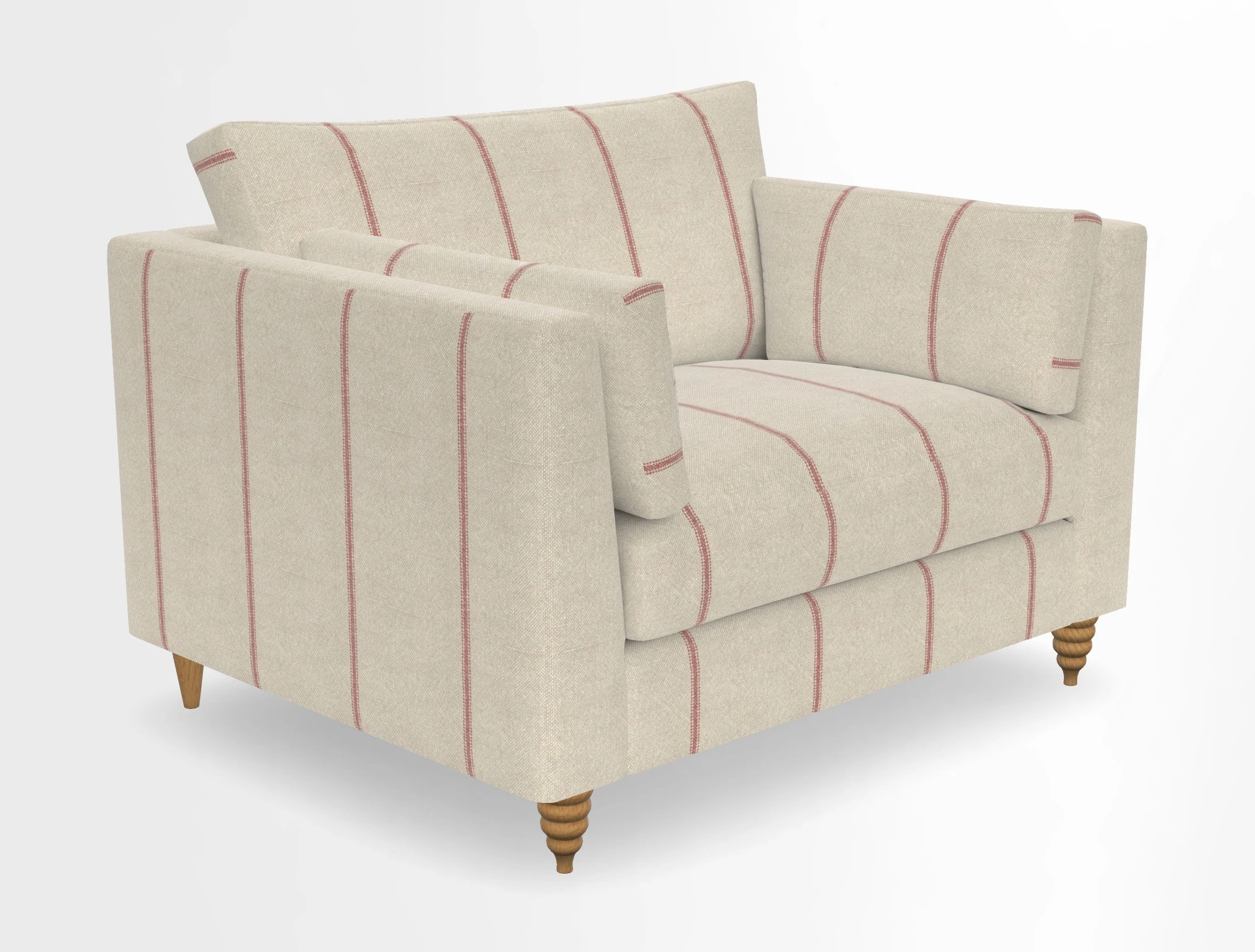 Saltdean snuggler in Linwood Tango Velvet Rosewood