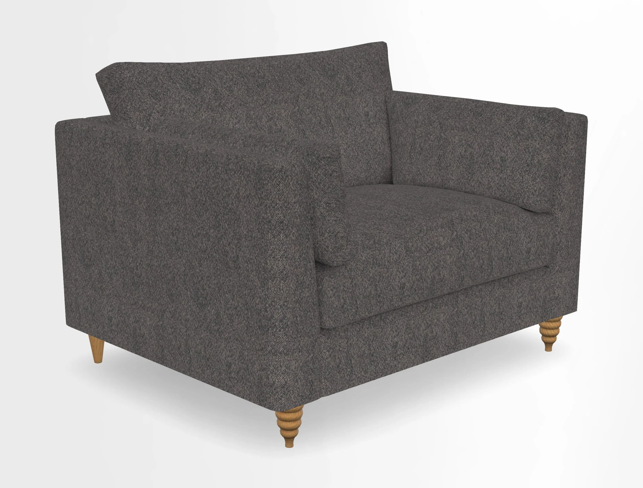 Saltdean snuggler in Linwood Tango Velvet Rosewood